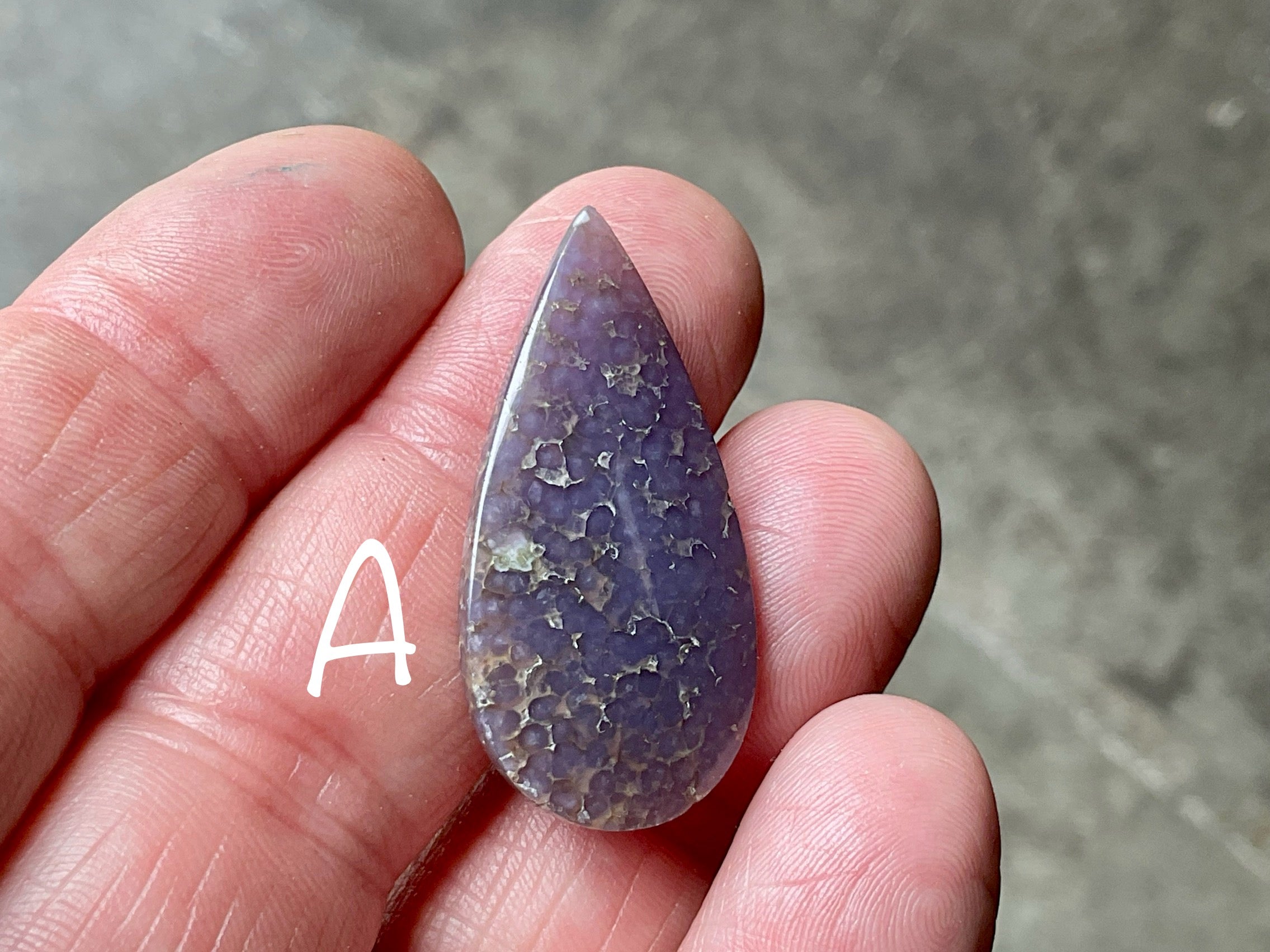 Grape Agate Cabochon Group 1