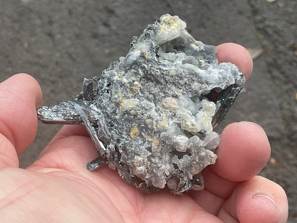74g Stibnite in Quartz Specimen 1A