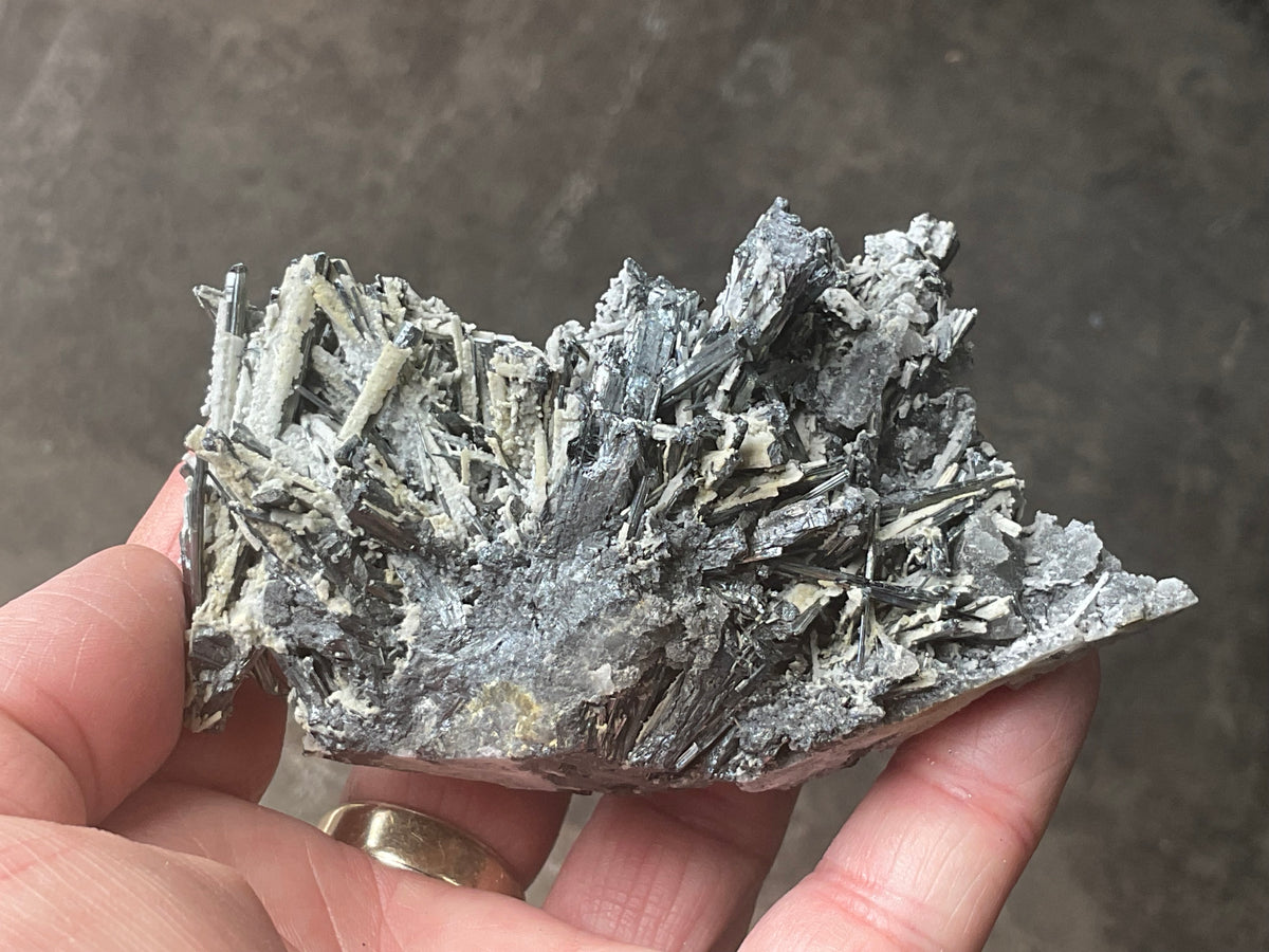200g Stibnite in Quartz Specimen 1B