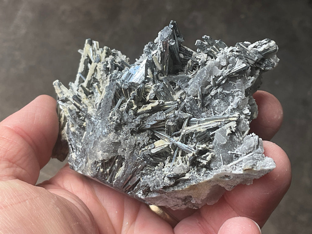 200g Stibnite in Quartz Specimen 1B