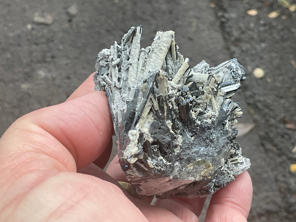 200g Stibnite in Quartz Specimen 1B