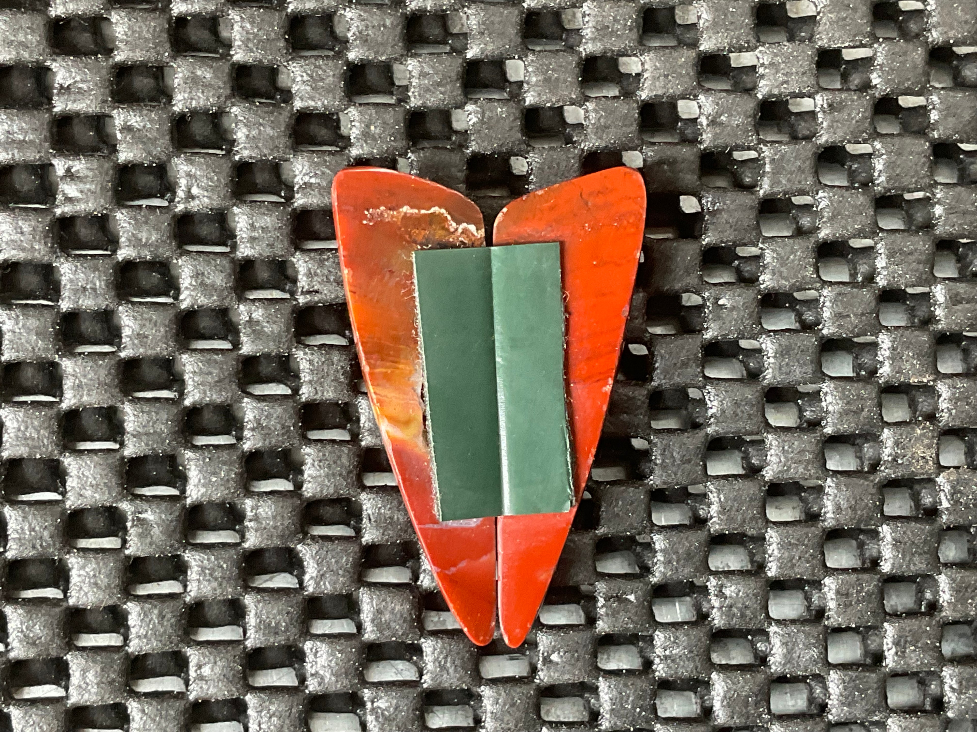 Red Jasper Cabochon Pair