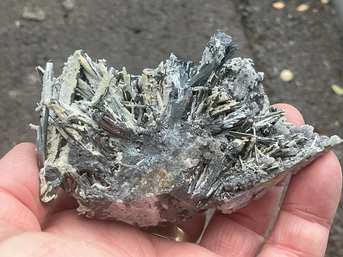 200g Stibnite in Quartz Specimen 1B
