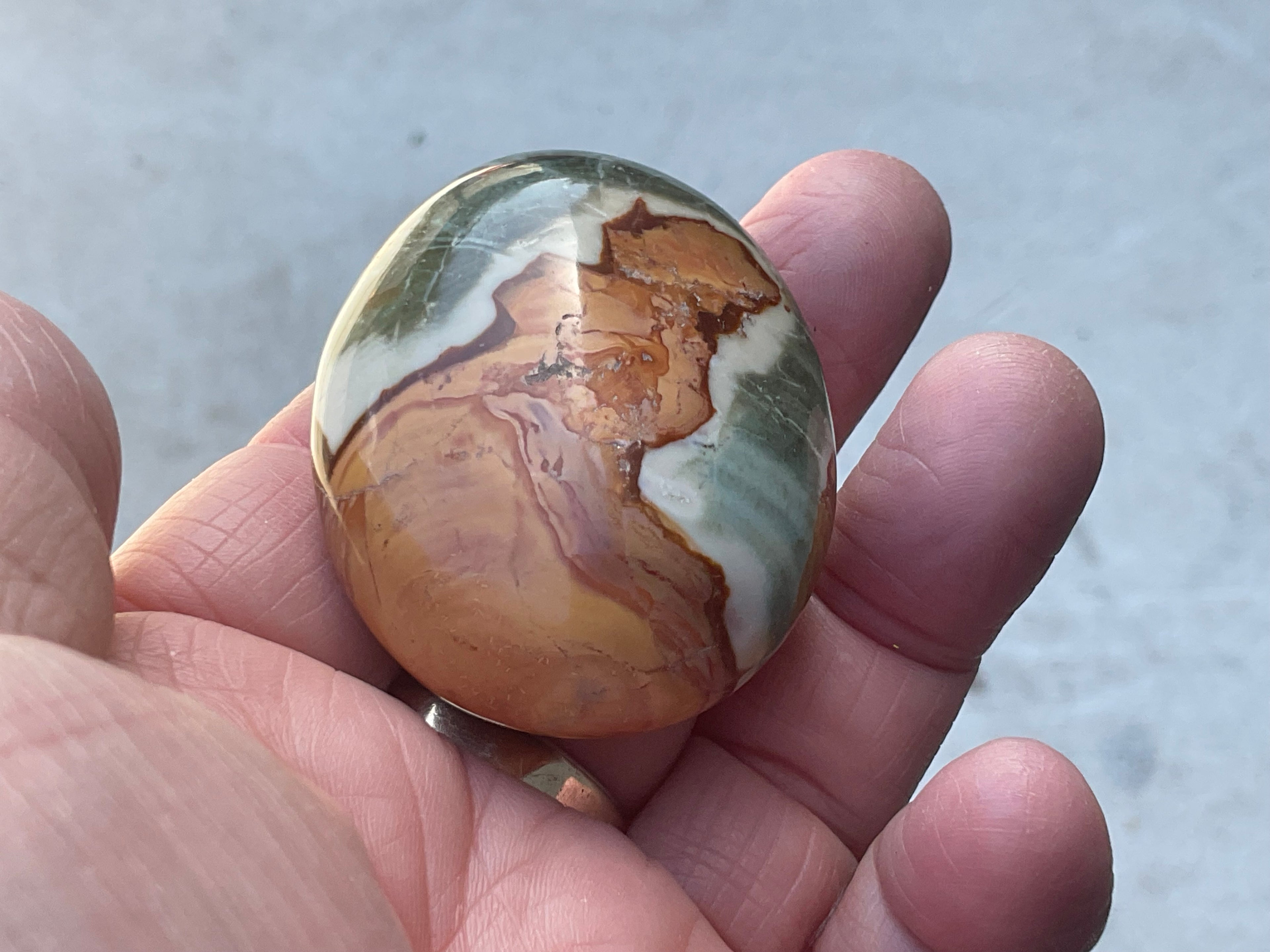 59g Polychrome Jasper Palmstone 7C