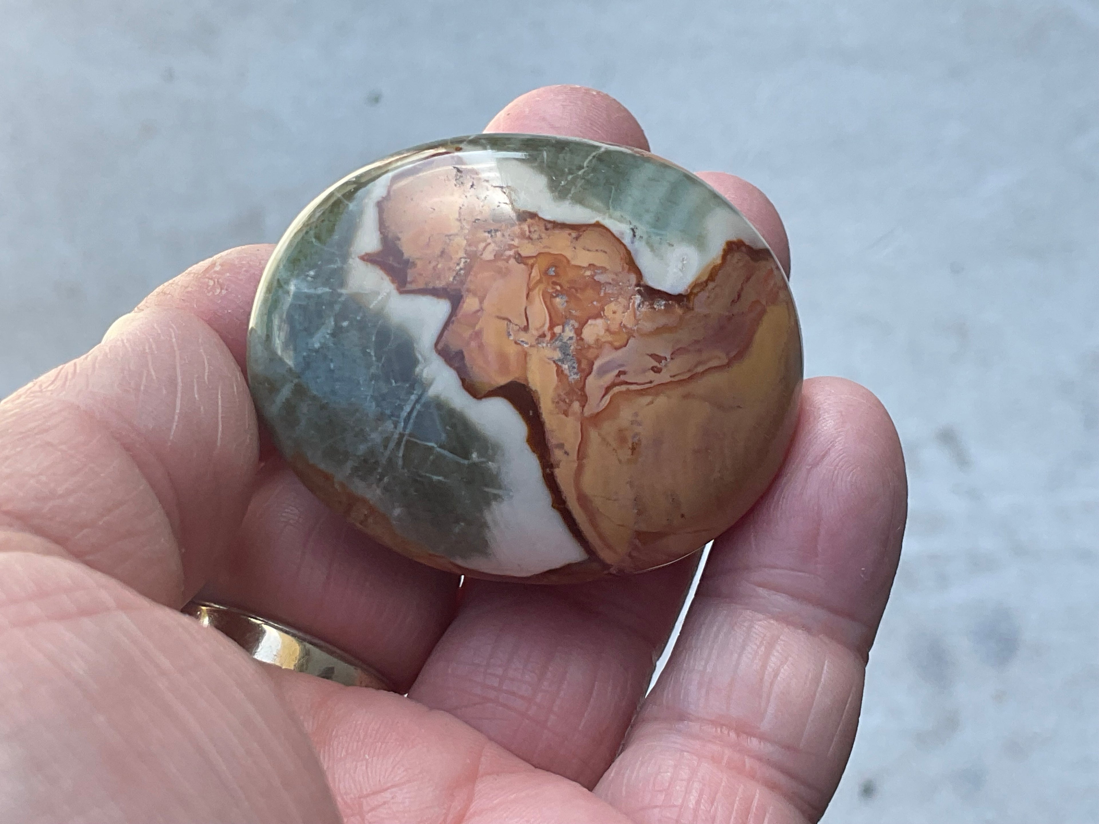 59g Polychrome Jasper Palmstone 7C