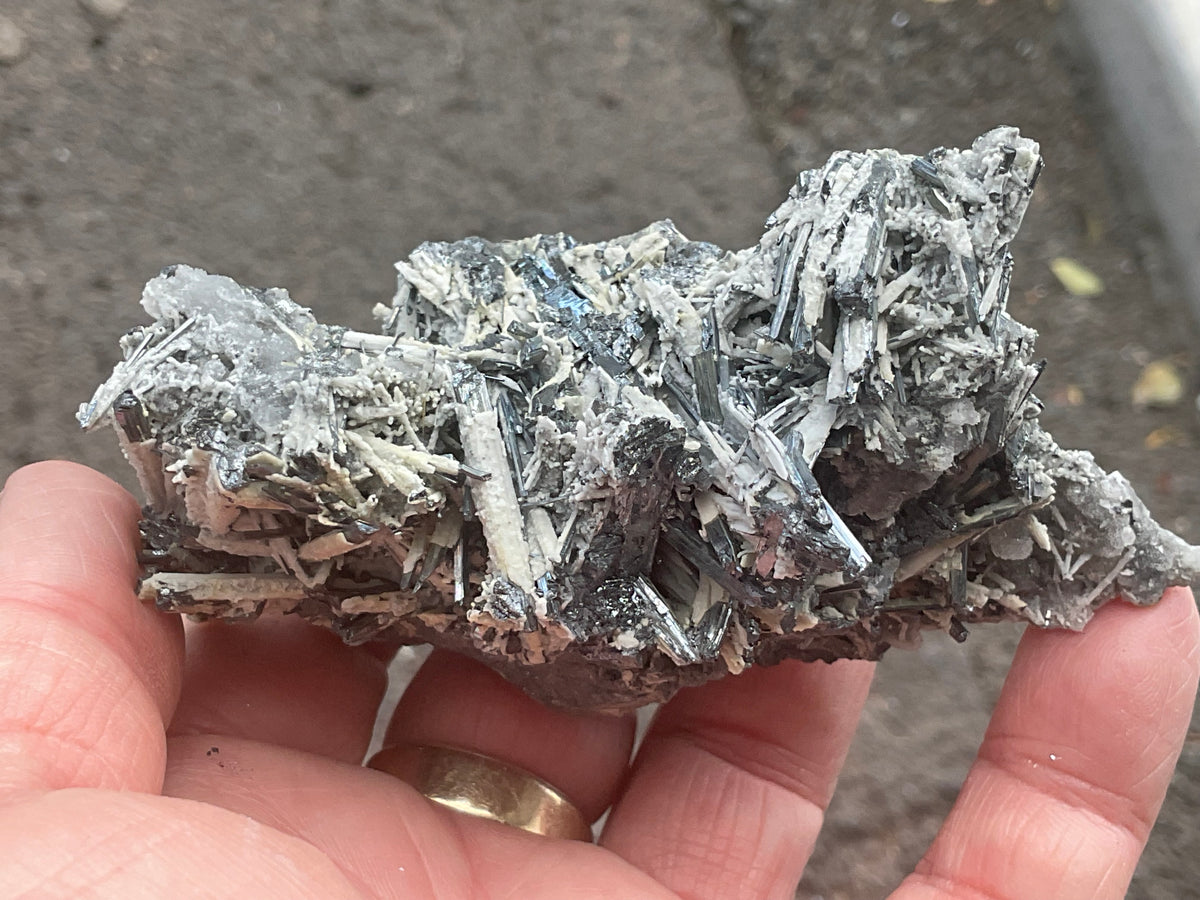 200g Stibnite in Quartz Specimen 1B