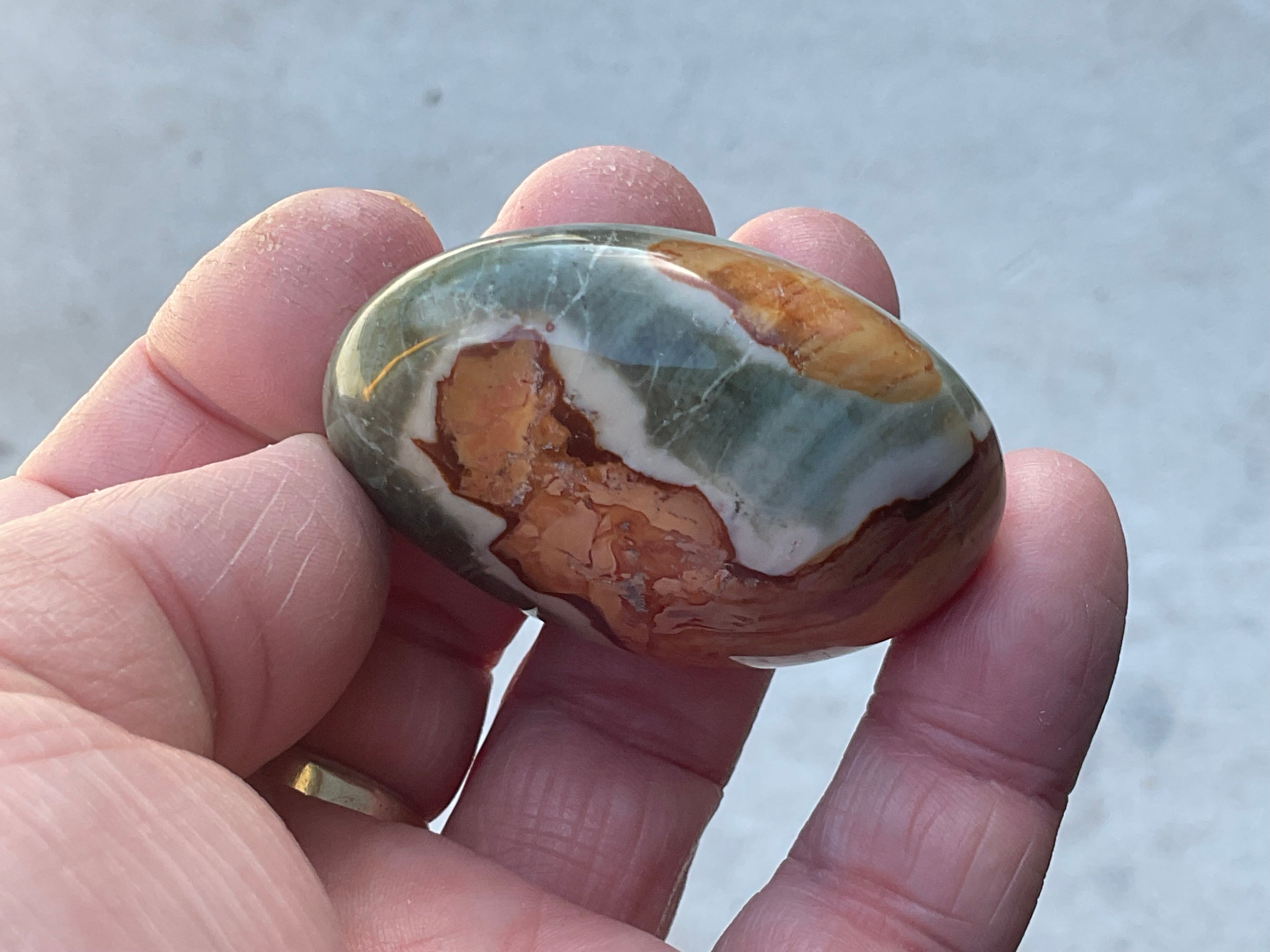 59g Polychrome Jasper Palmstone 7C