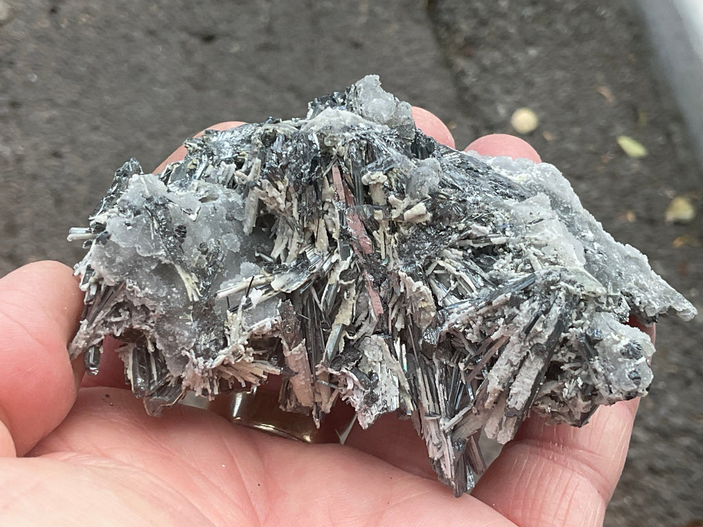 200g Stibnite in Quartz Specimen 1B
