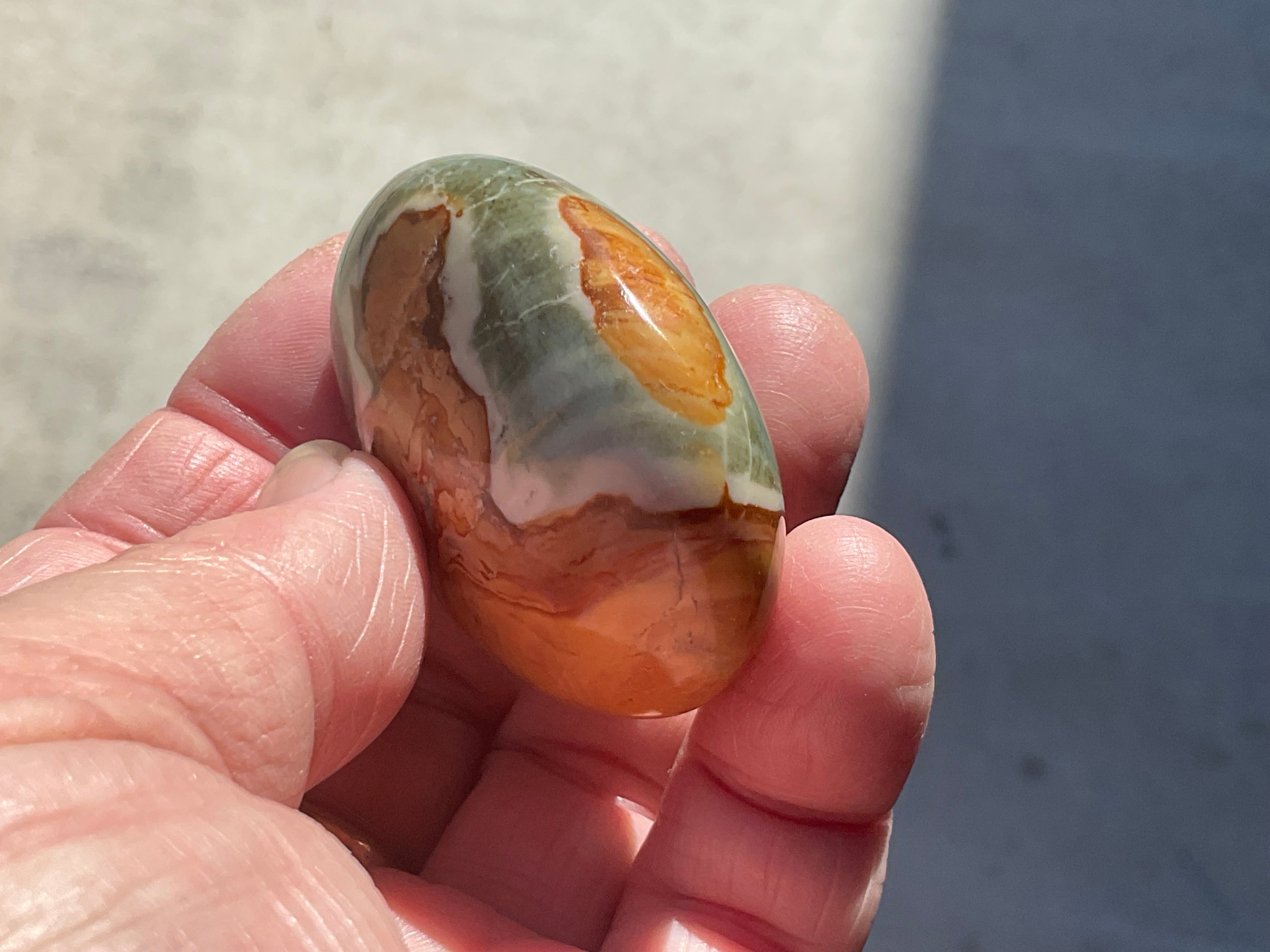 59g Polychrome Jasper Palmstone 7C