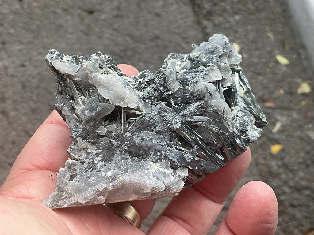 200g Stibnite in Quartz Specimen 1B
