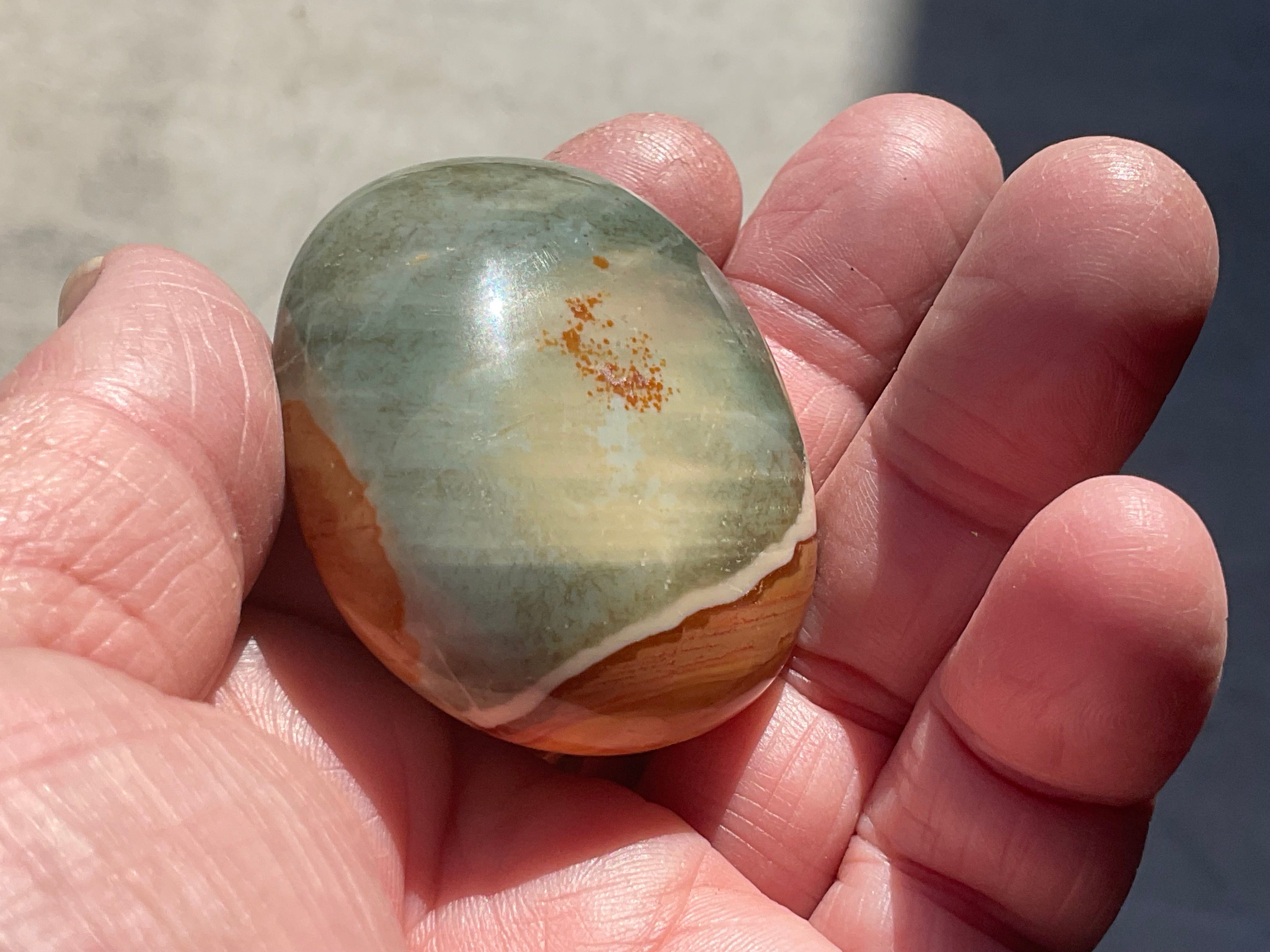 59g Polychrome Jasper Palmstone 7C