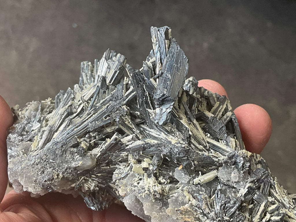 352g Stibnite in Quartz Specimen 2A