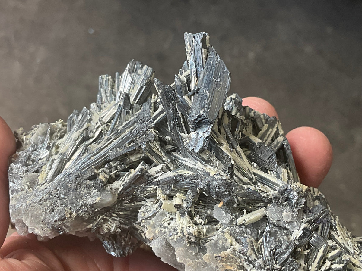 352g Stibnite in Quartz Specimen 2A