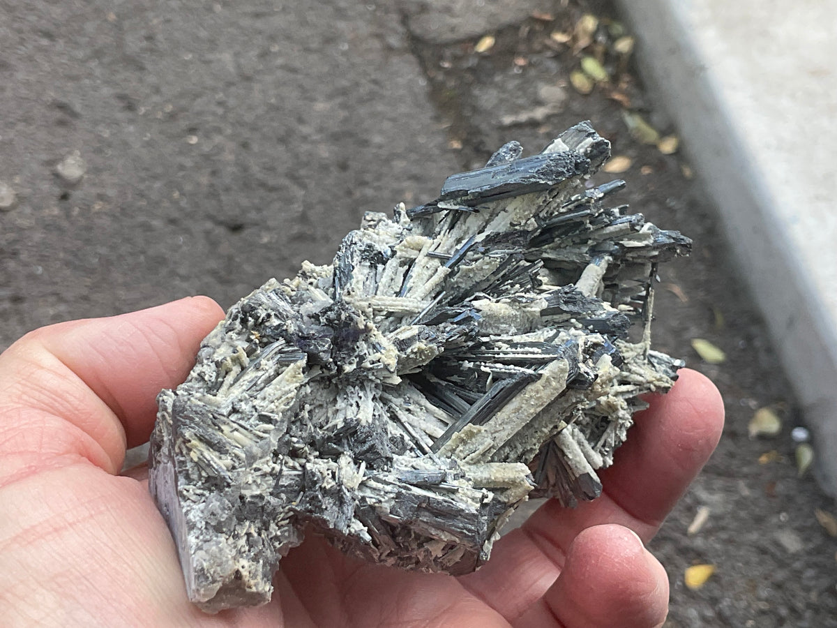 352g Stibnite in Quartz Specimen 2A