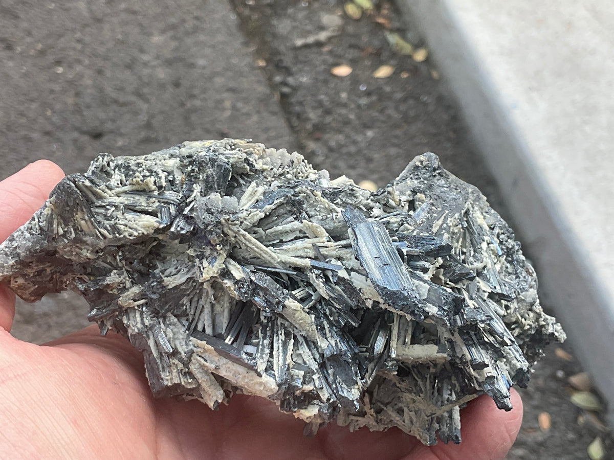 352g Stibnite in Quartz Specimen 2A