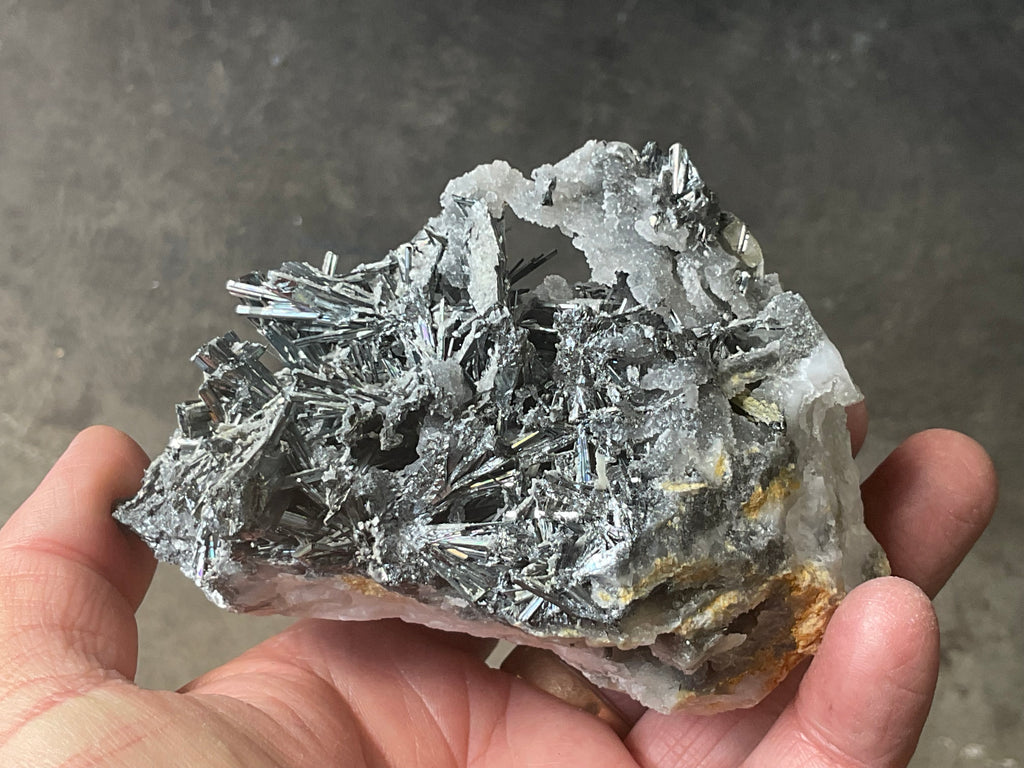440g Stibnite in Quartz Specimen 2B