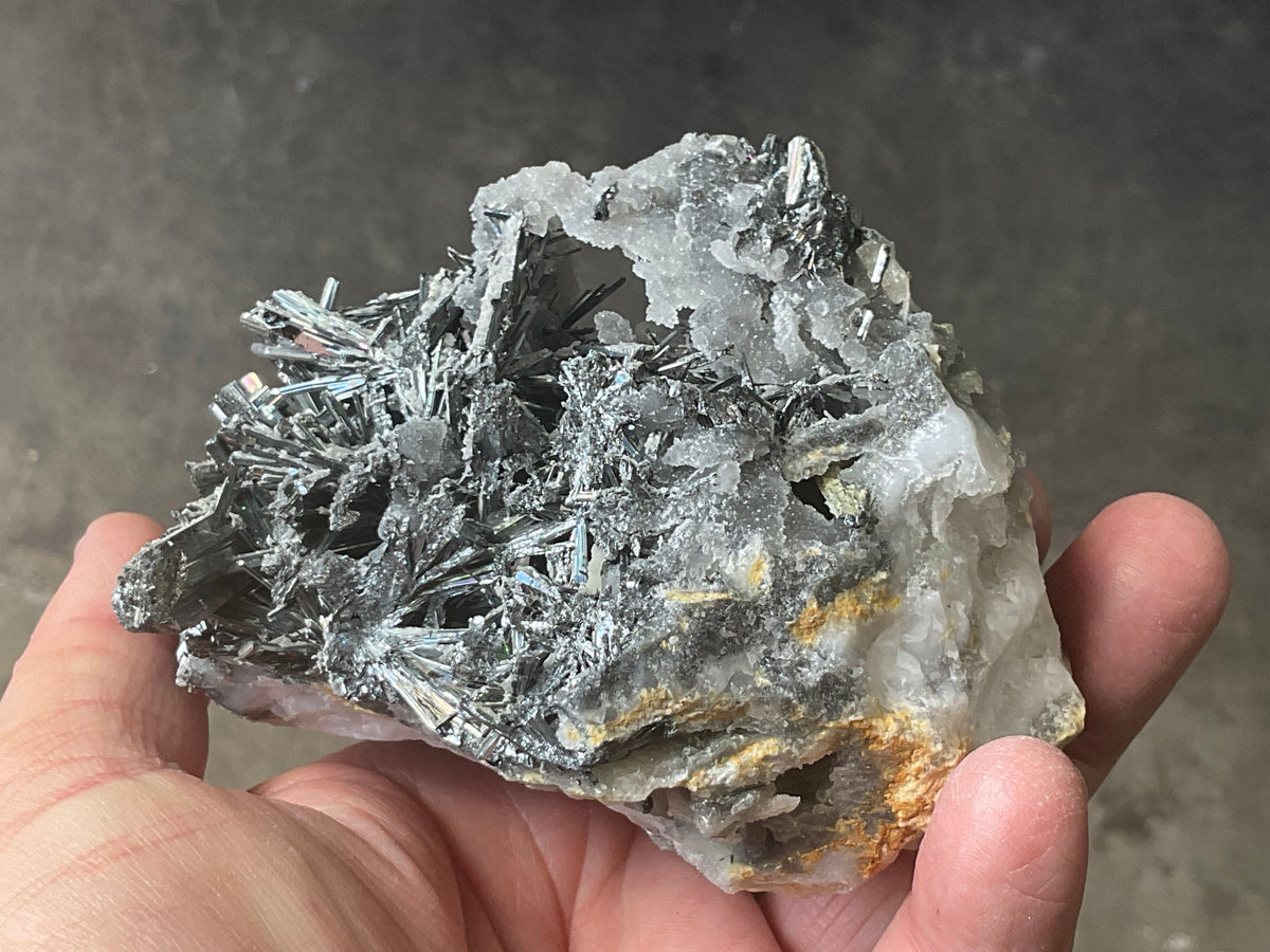 440g Stibnite in Quartz Specimen 2B