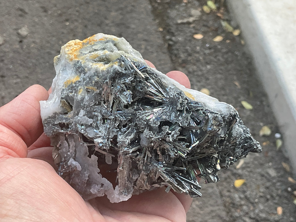 440g Stibnite in Quartz Specimen 2B