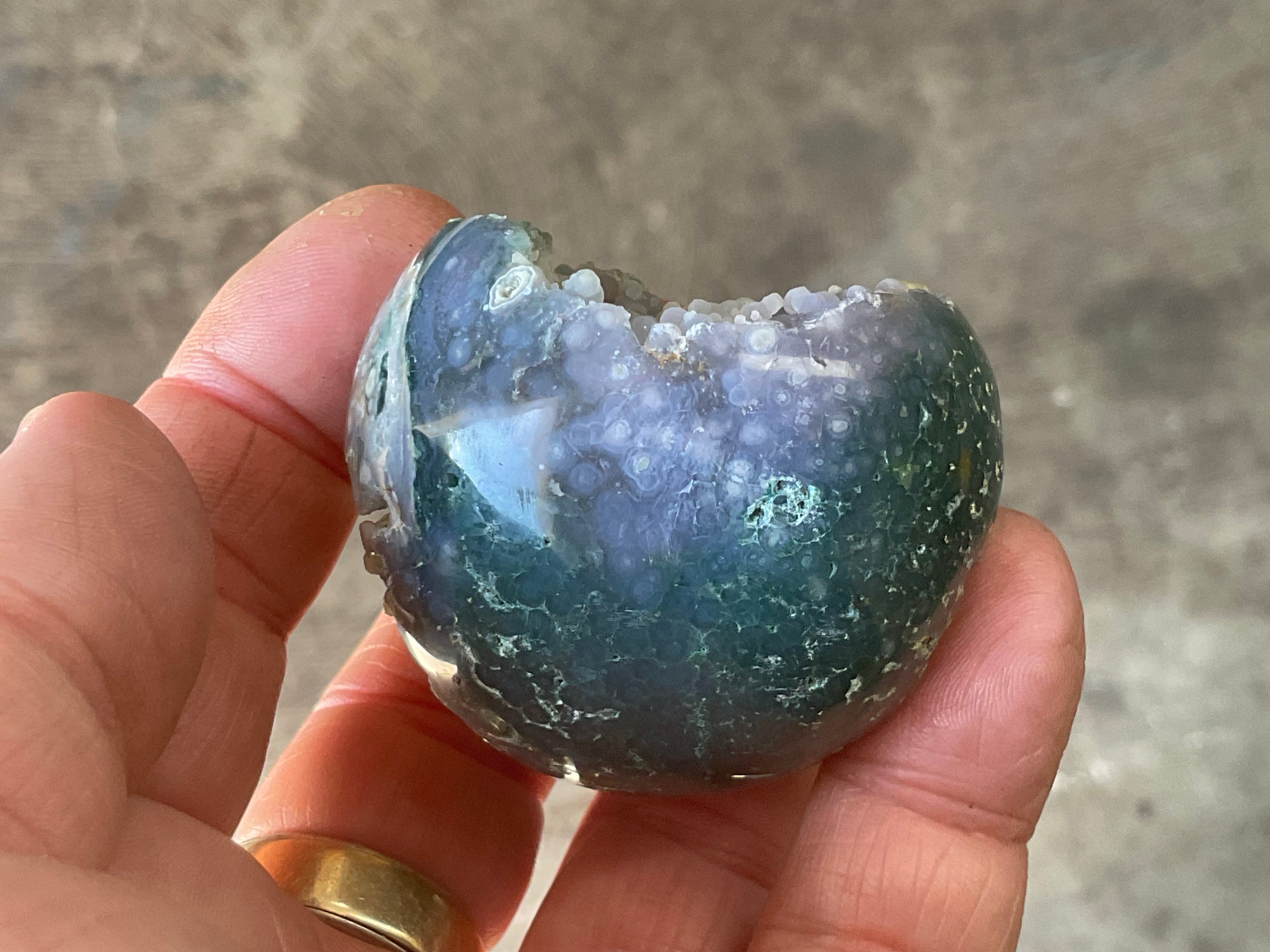 126g Grape Agate Sphere 1A