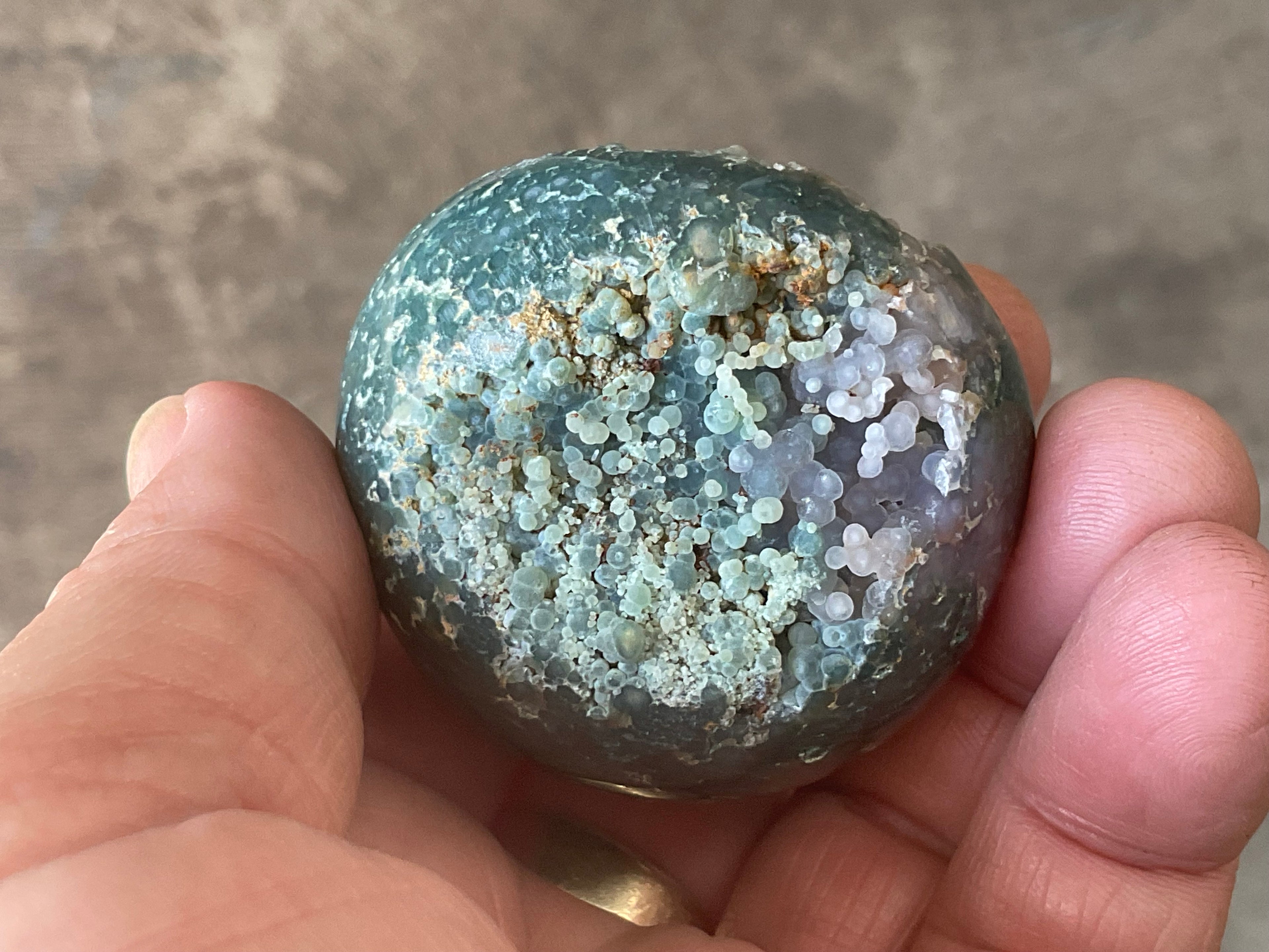 126g Grape Agate Sphere 1A