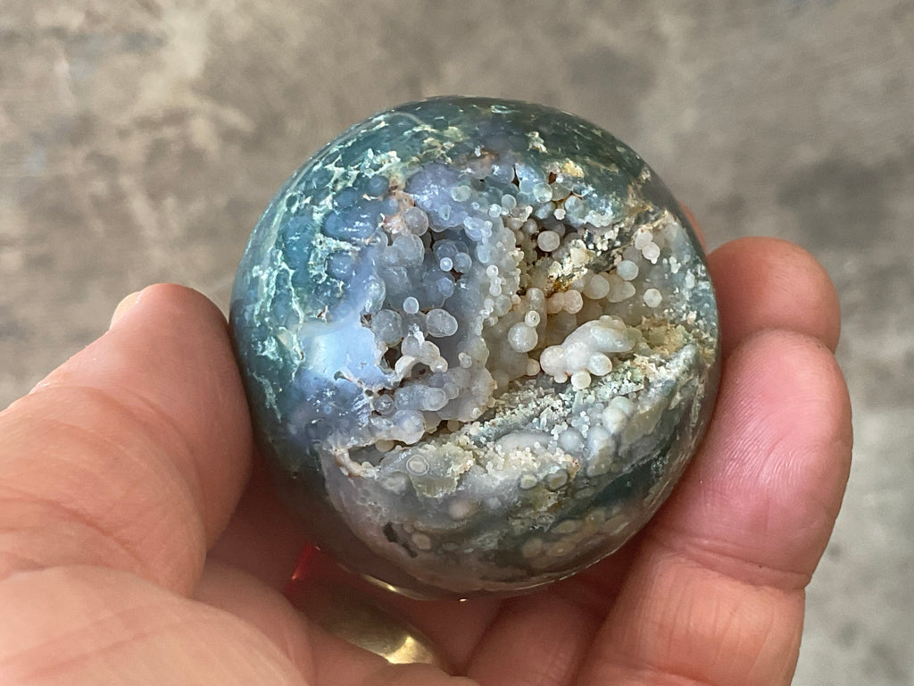 126g Grape Agate Sphere 1A