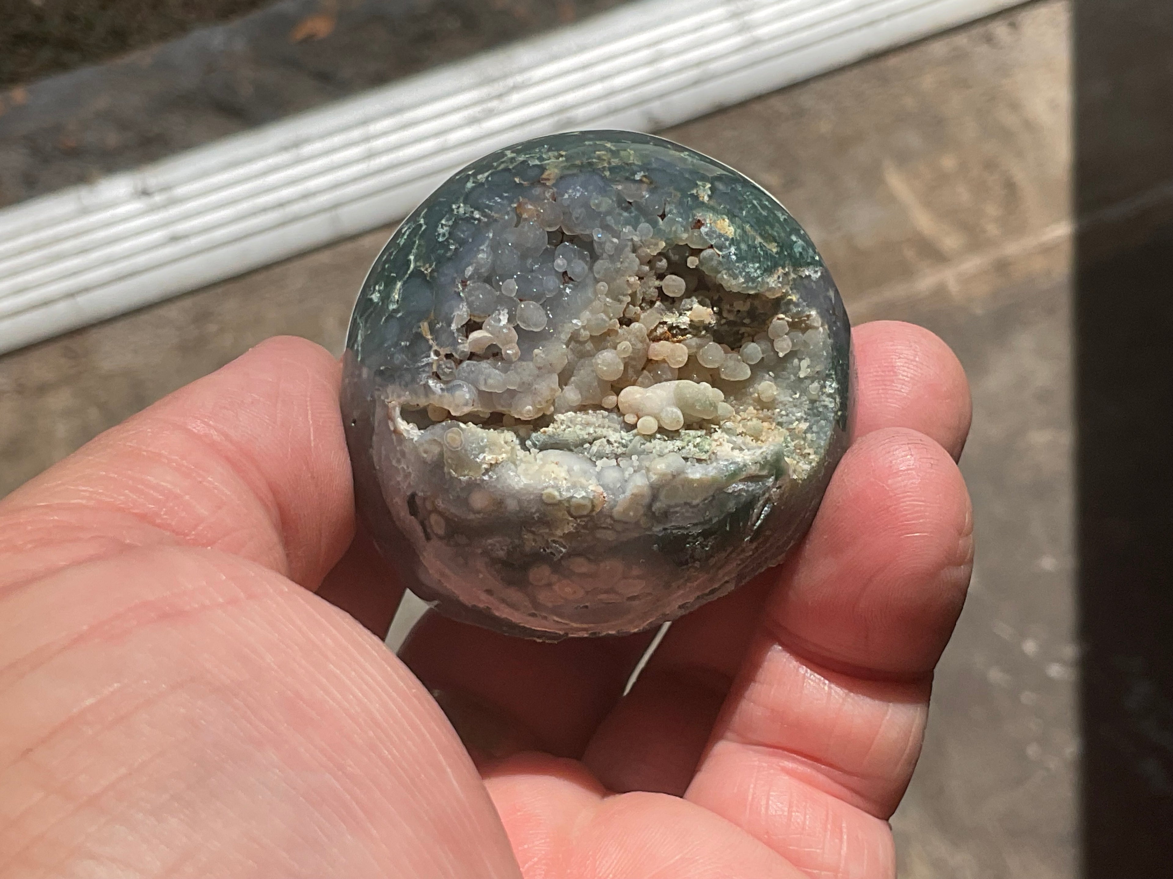126g Grape Agate Sphere 1A