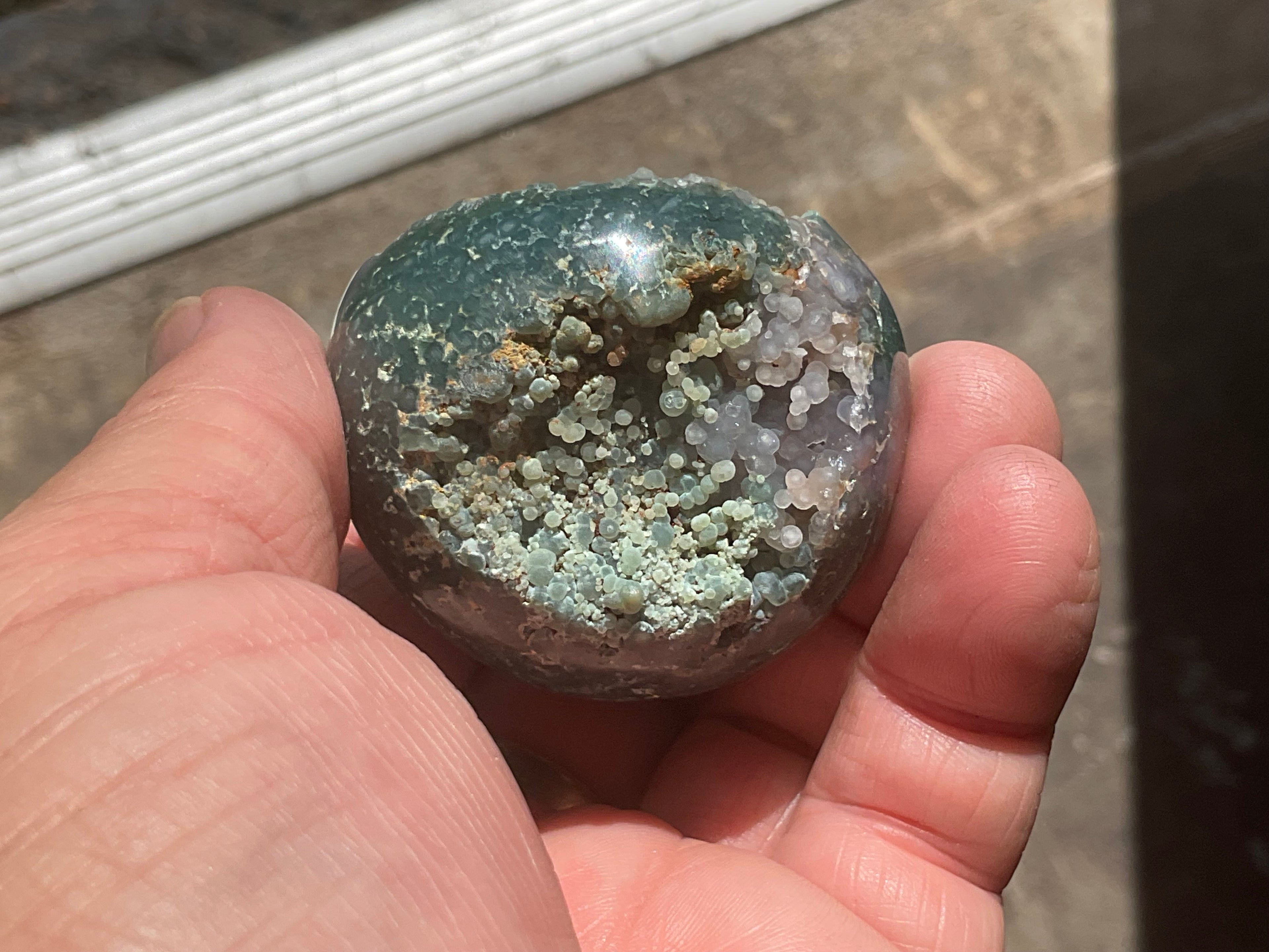 126g Grape Agate Sphere 1A