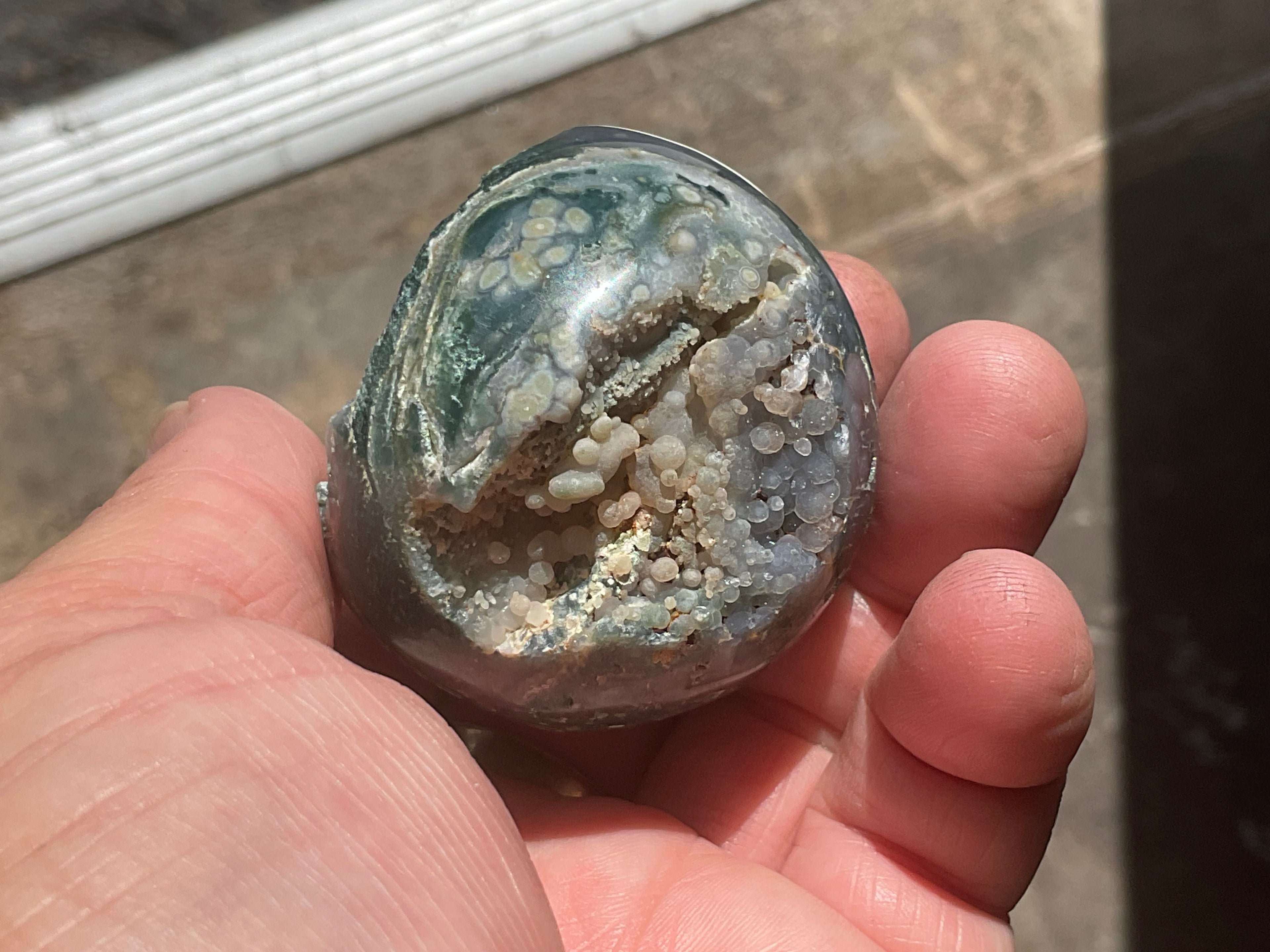 126g Grape Agate Sphere 1A