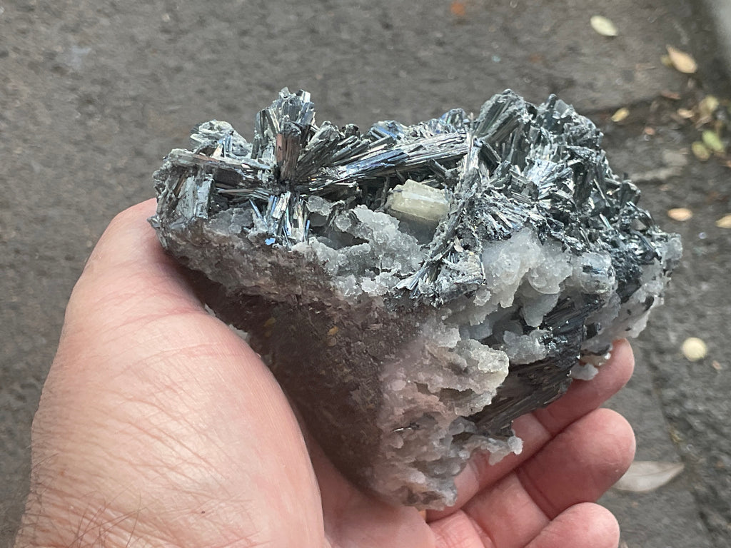 480g Stibnite in Quartz Specimen 2C