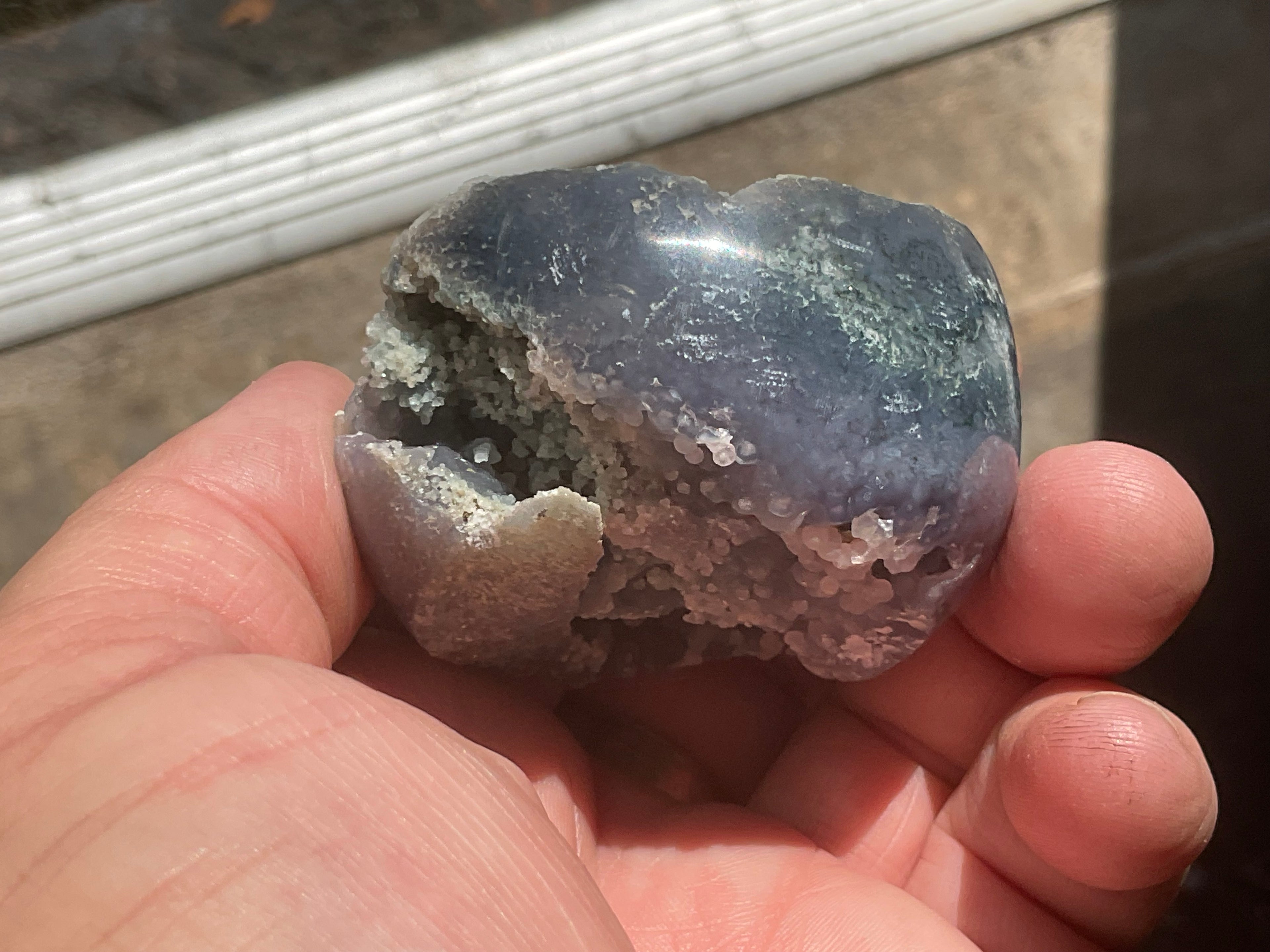 162g Grape Agate Sphere 1B