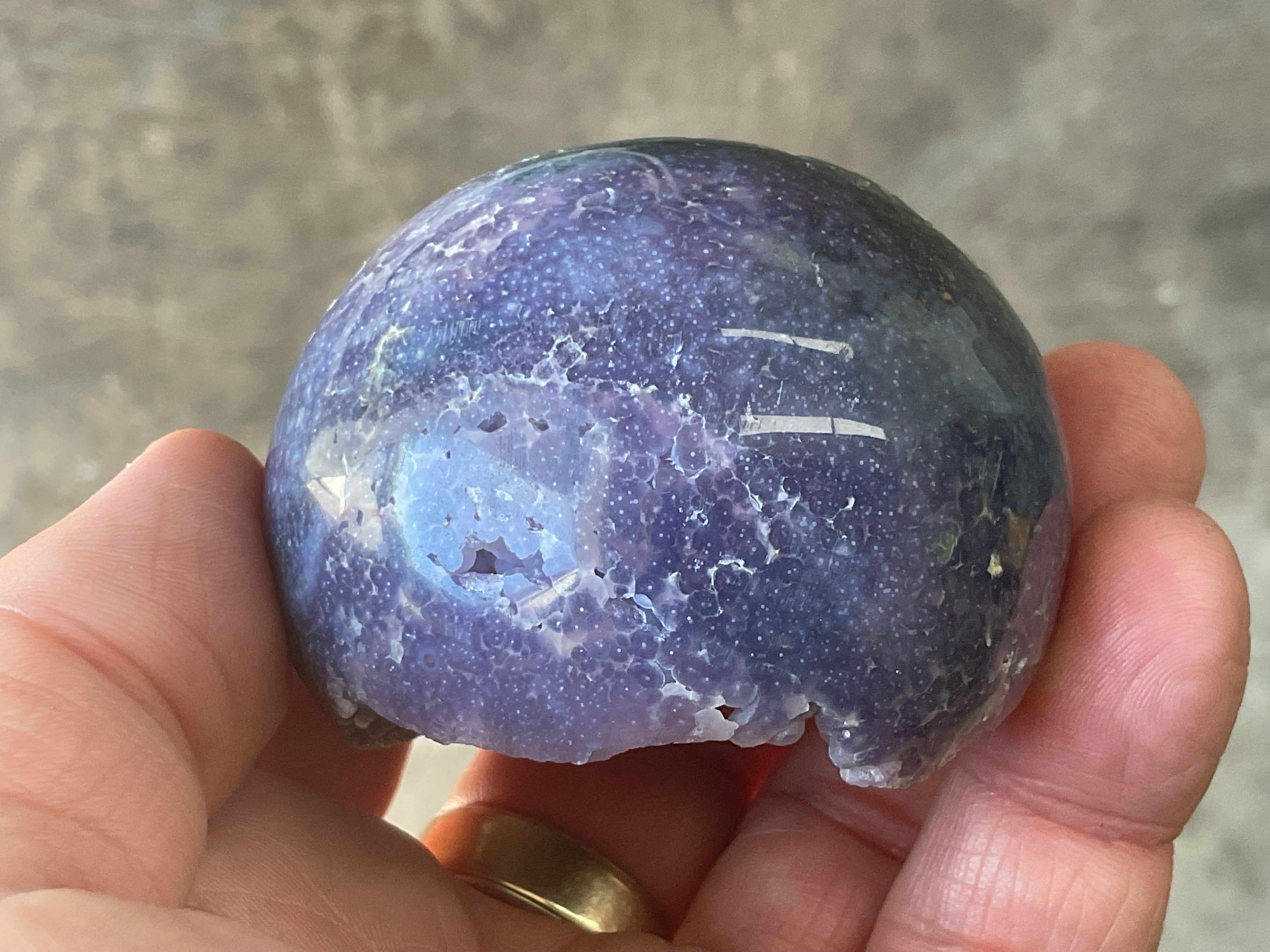 172g Grape Agate Sphere 2A