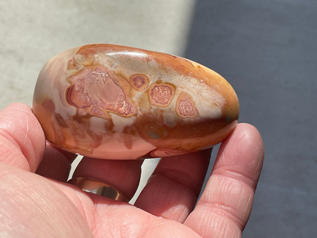 136g Polychrome Jasper Palmstone 12F