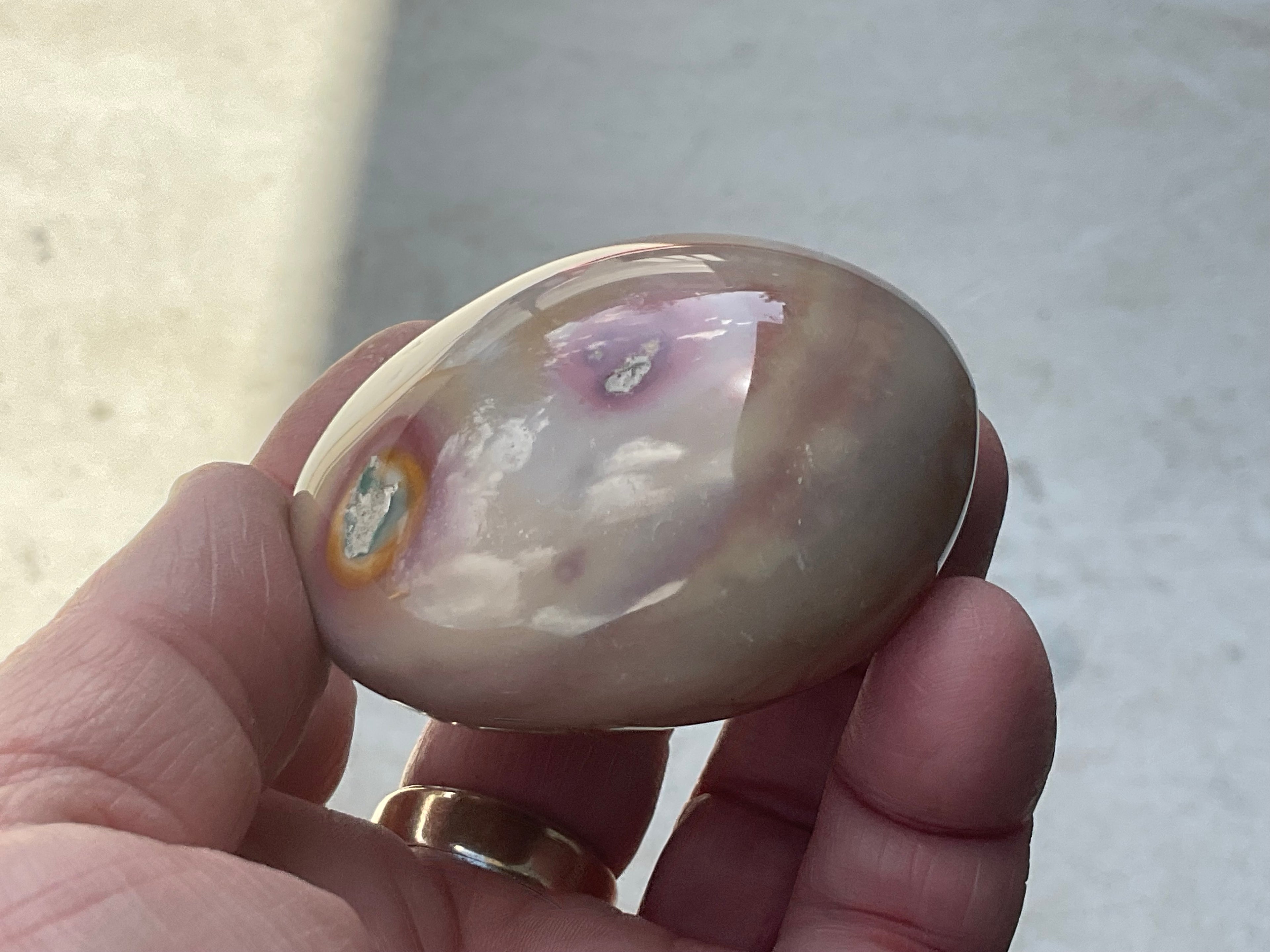157g Polychrome Jasper Palmstone 17B
