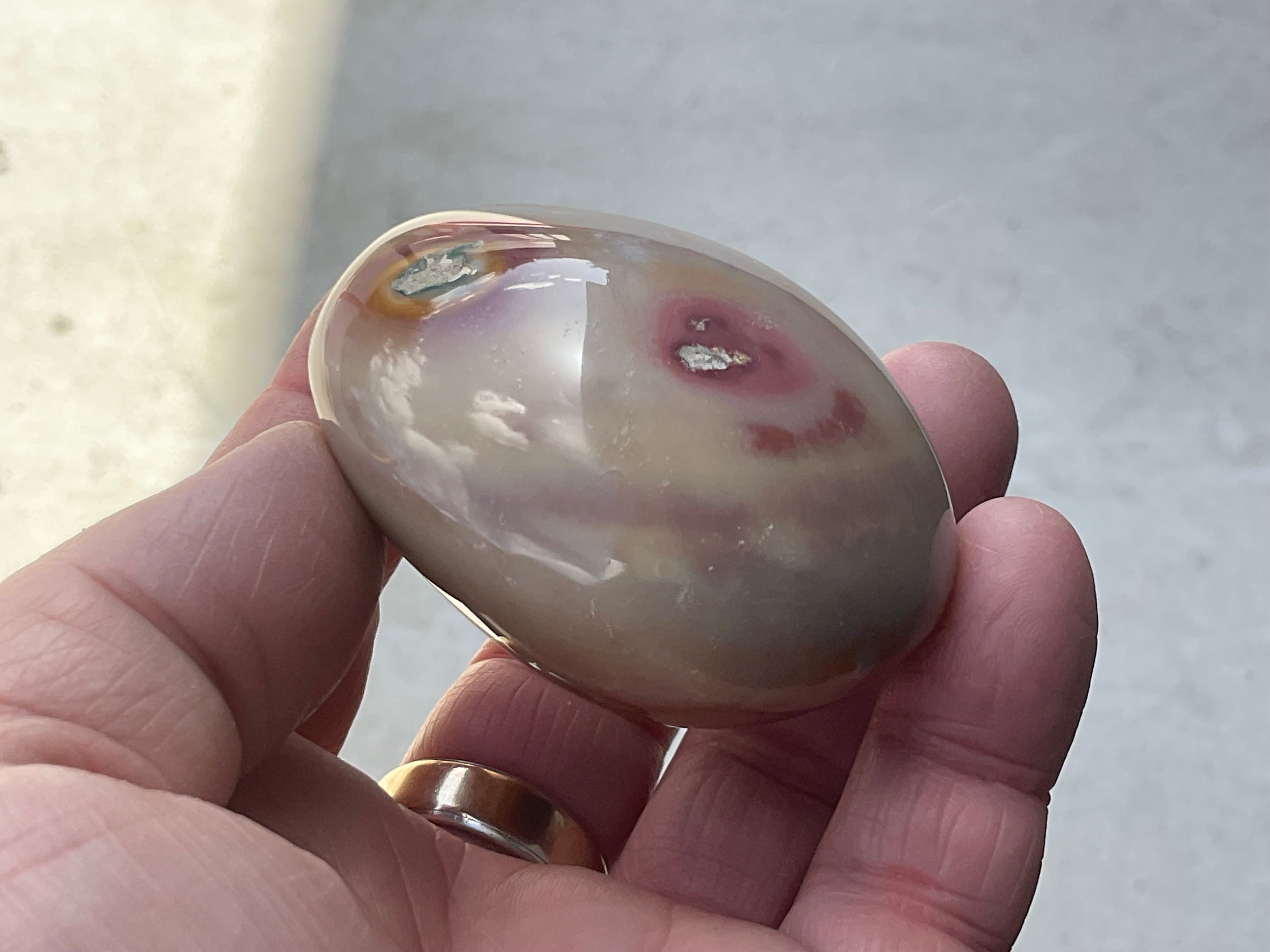 157g Polychrome Jasper Palmstone 17B