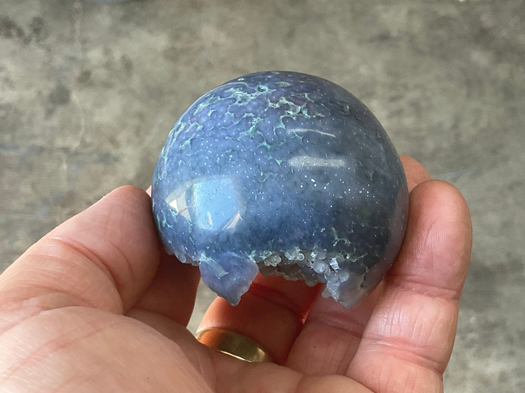 109g Grape Agate Sphere 3A