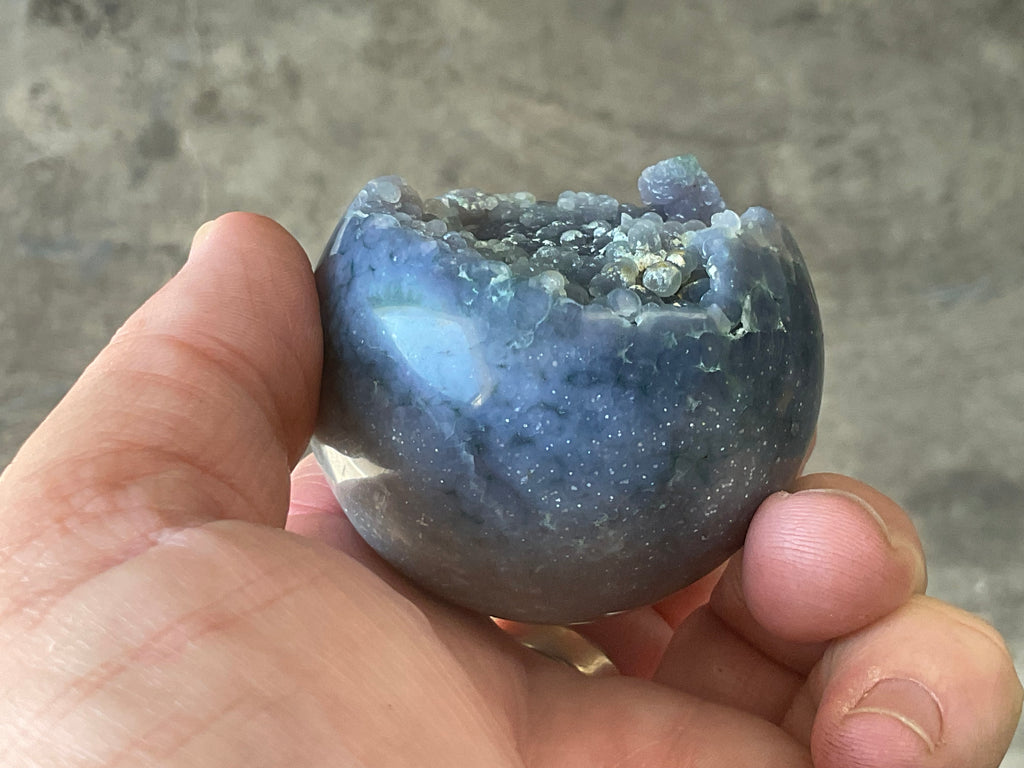 109g Grape Agate Sphere 3A