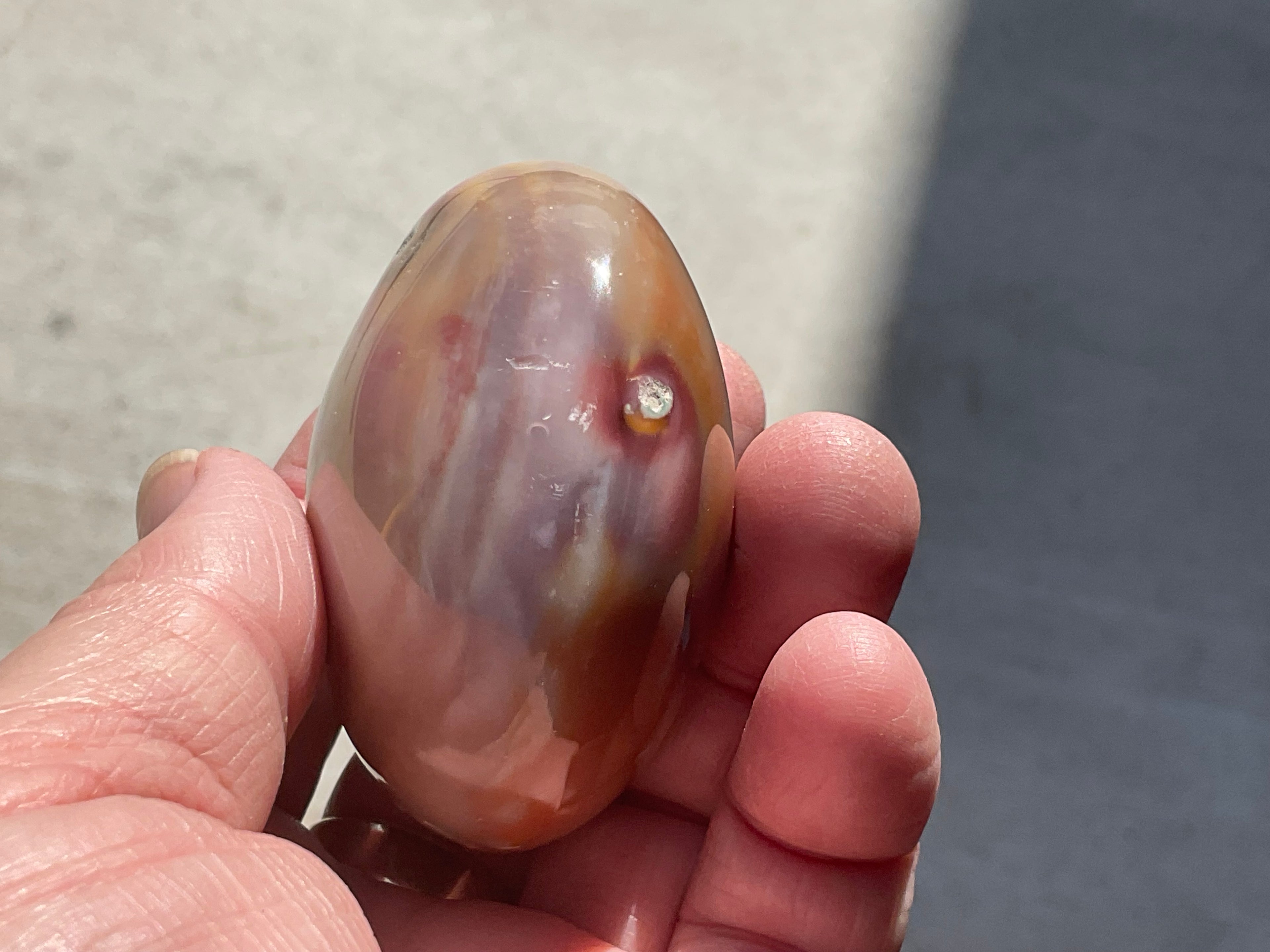 157g Polychrome Jasper Palmstone 17B