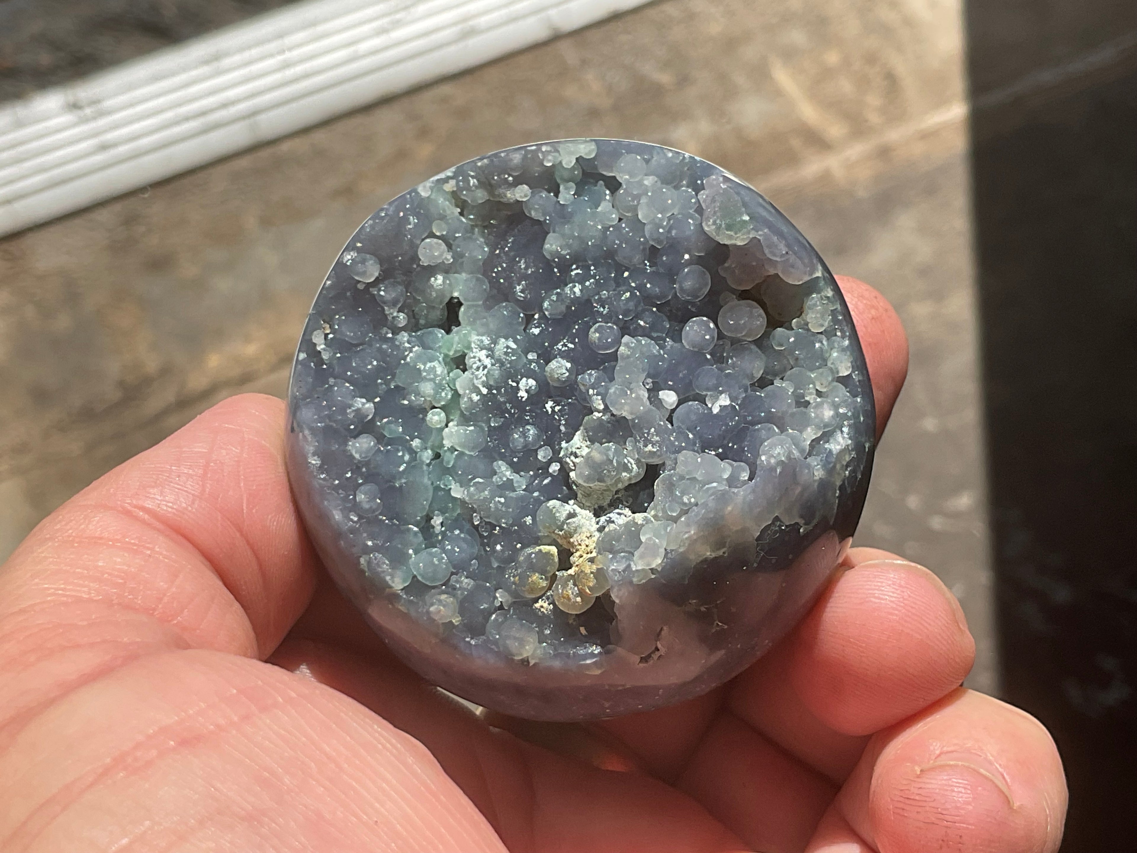 109g Grape Agate Sphere 3A