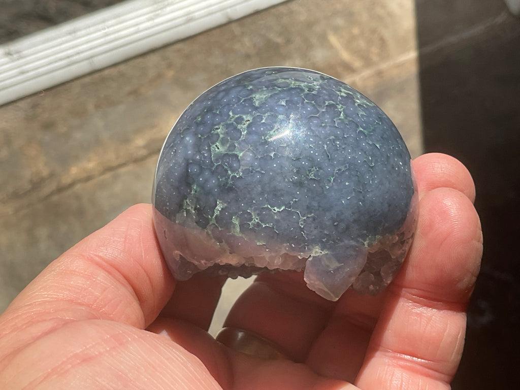 109g Grape Agate Sphere 3A