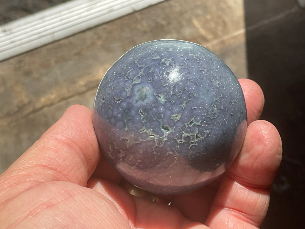 109g Grape Agate Sphere 3A