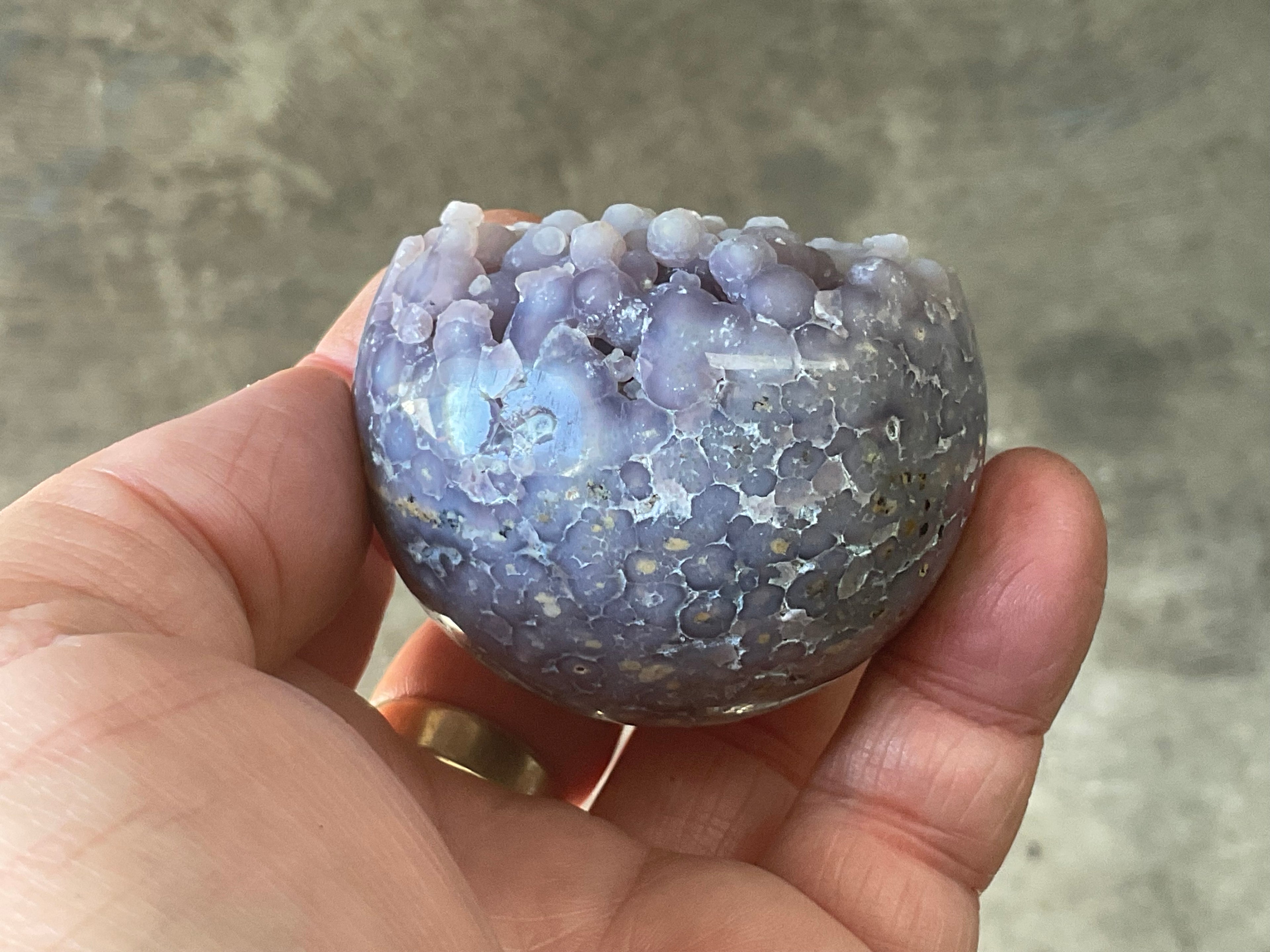 192g Grape Agate Sphere 3B