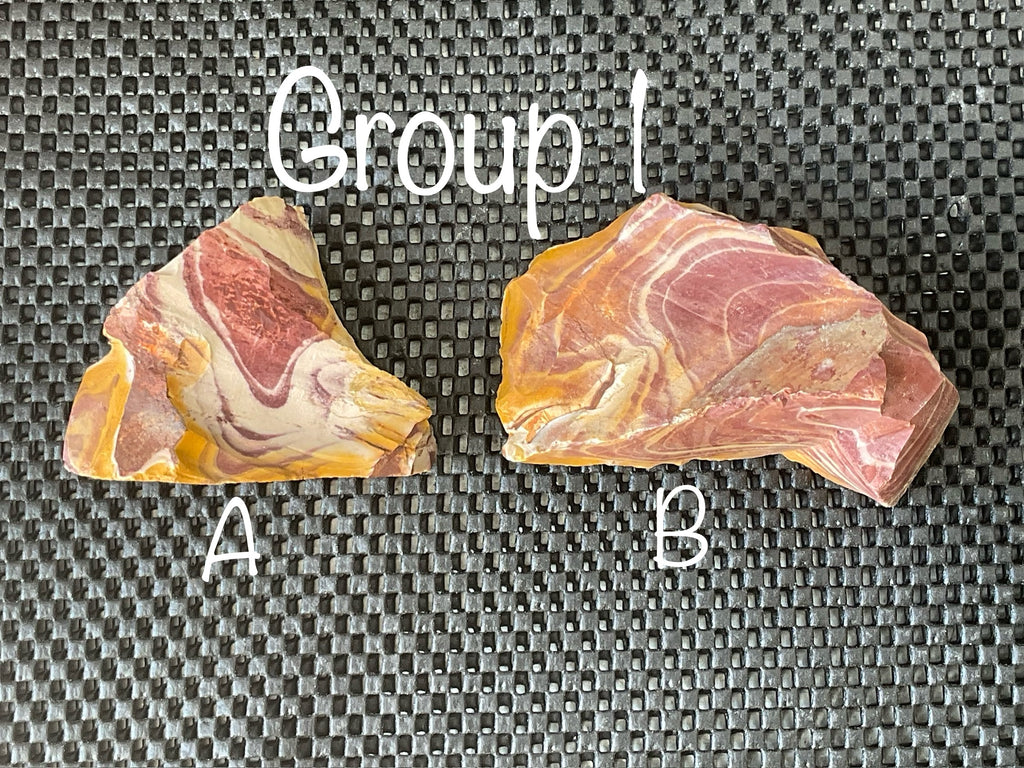 156g Banded Mookaite Rough Piece 1A