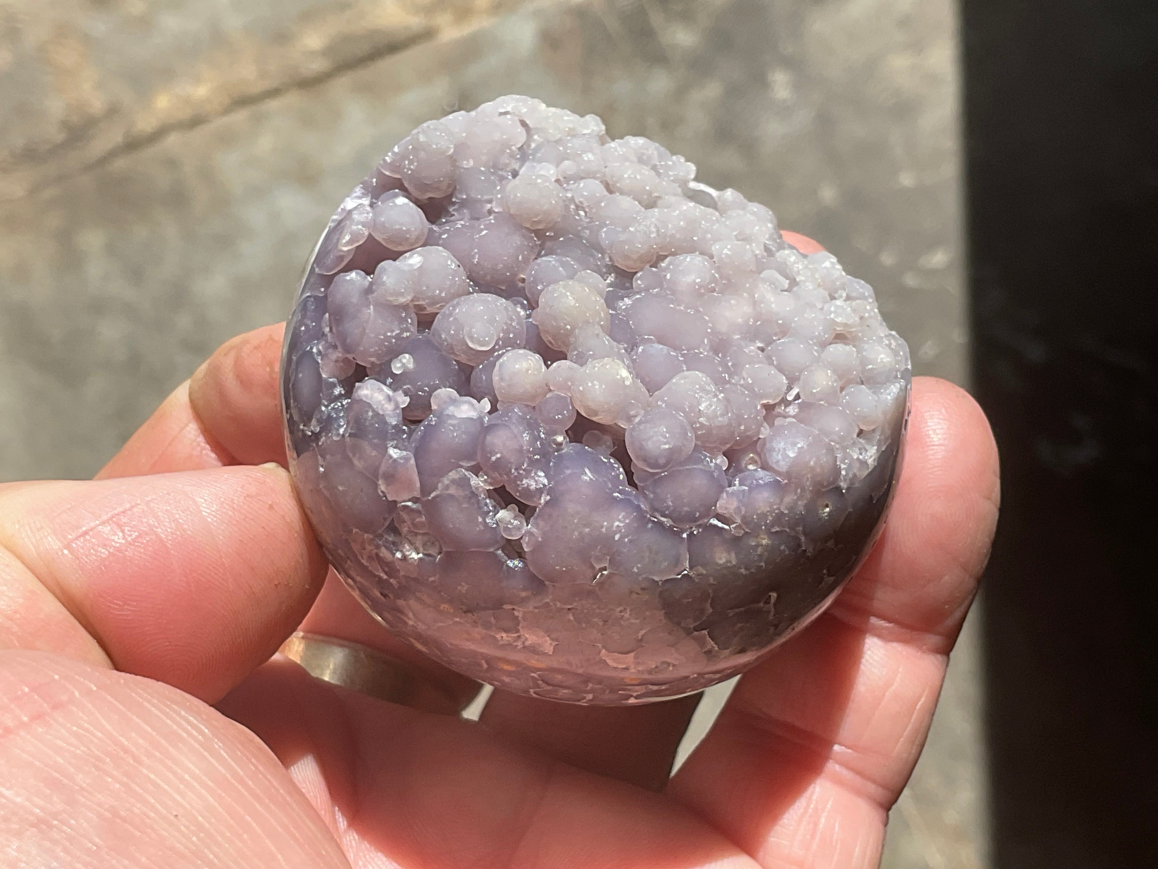 192g Grape Agate Sphere 3B