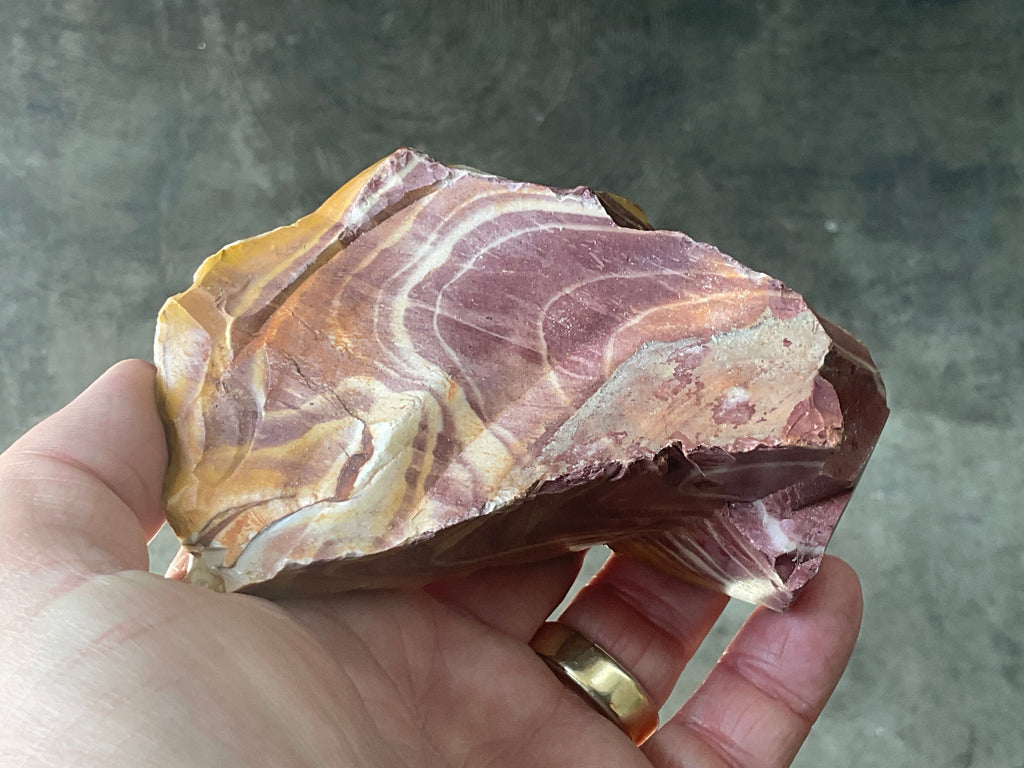 252g Banded Mookaite Rough Piece 1B