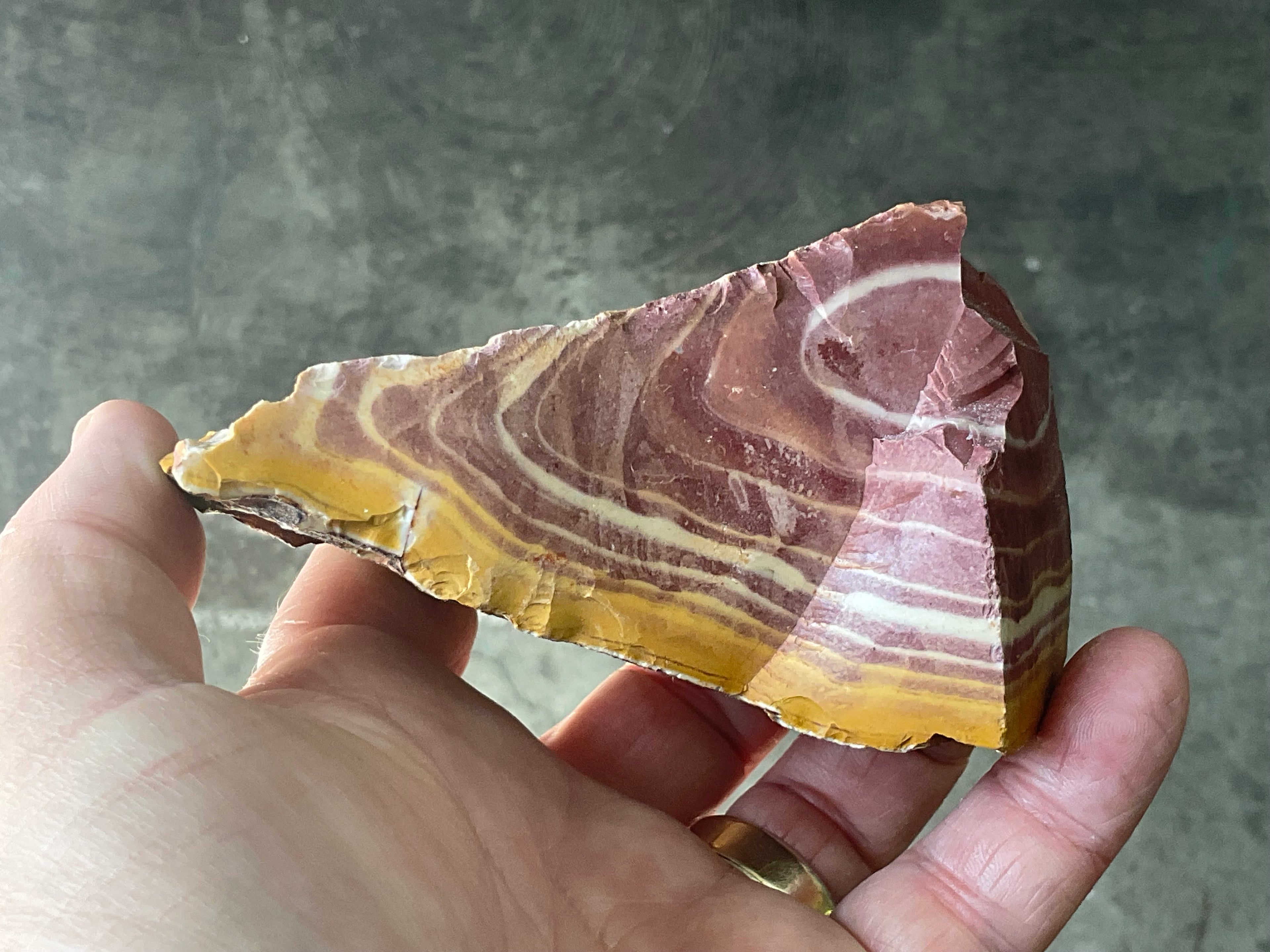 252g Banded Mookaite Rough Piece 1B