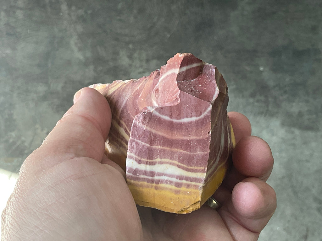 252g Banded Mookaite Rough Piece 1B