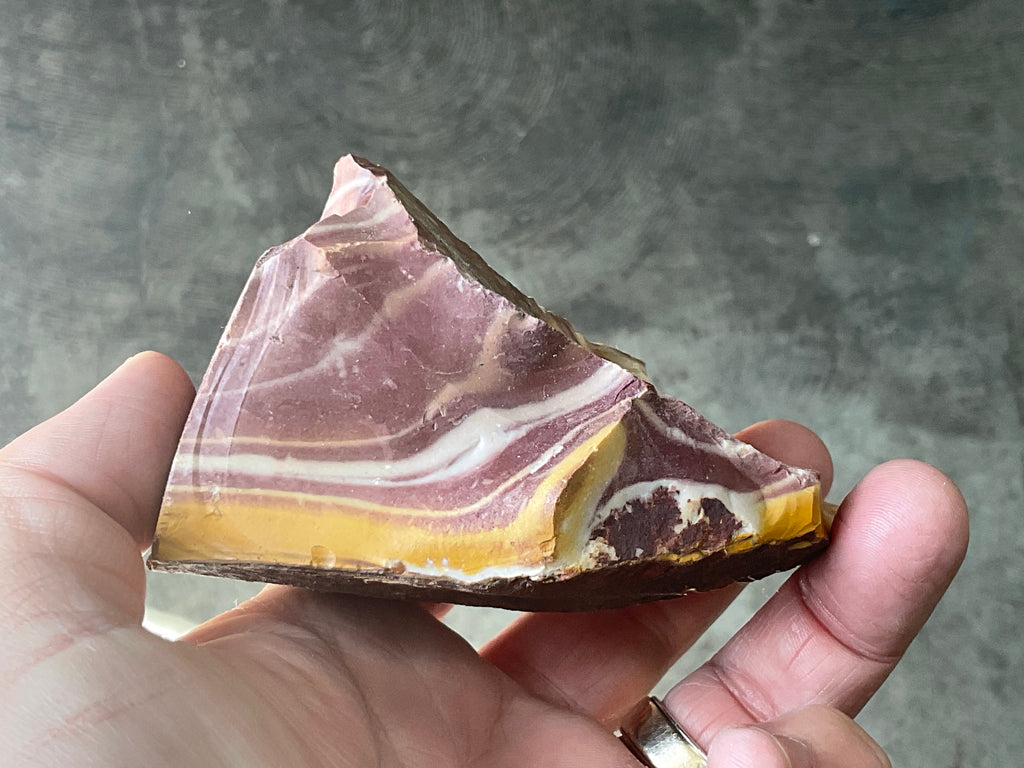 252g Banded Mookaite Rough Piece 1B