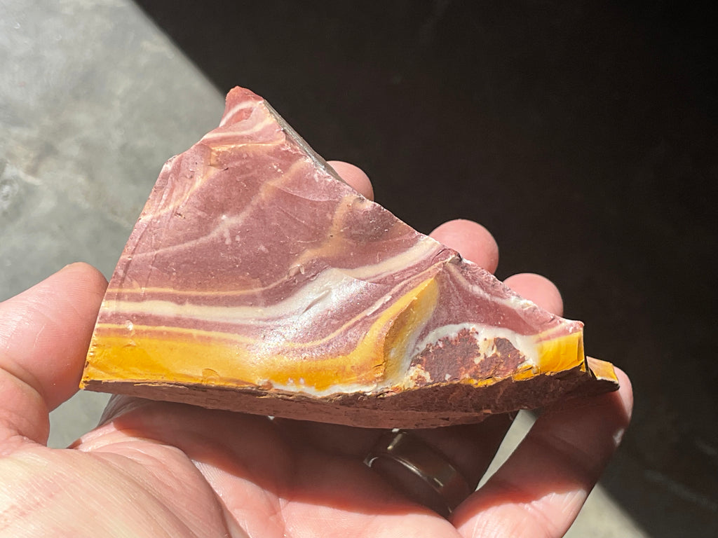 252g Banded Mookaite Rough Piece 1B