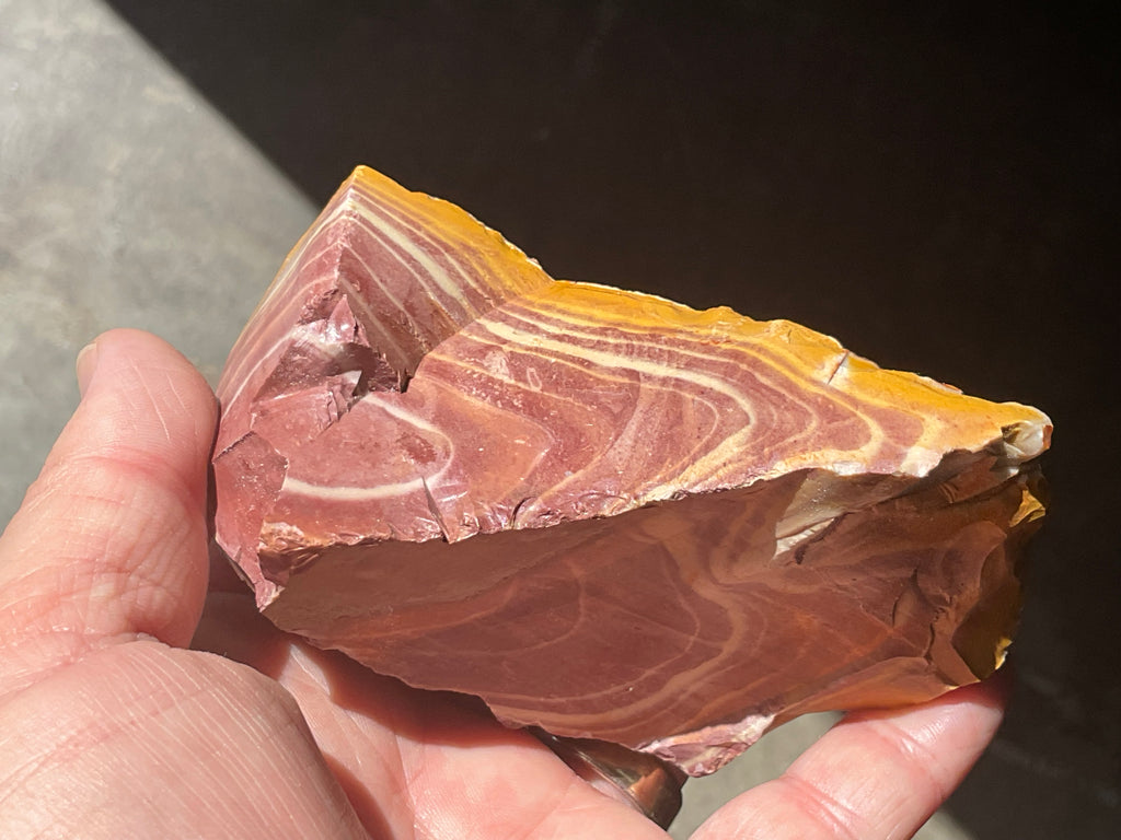 252g Banded Mookaite Rough Piece 1B