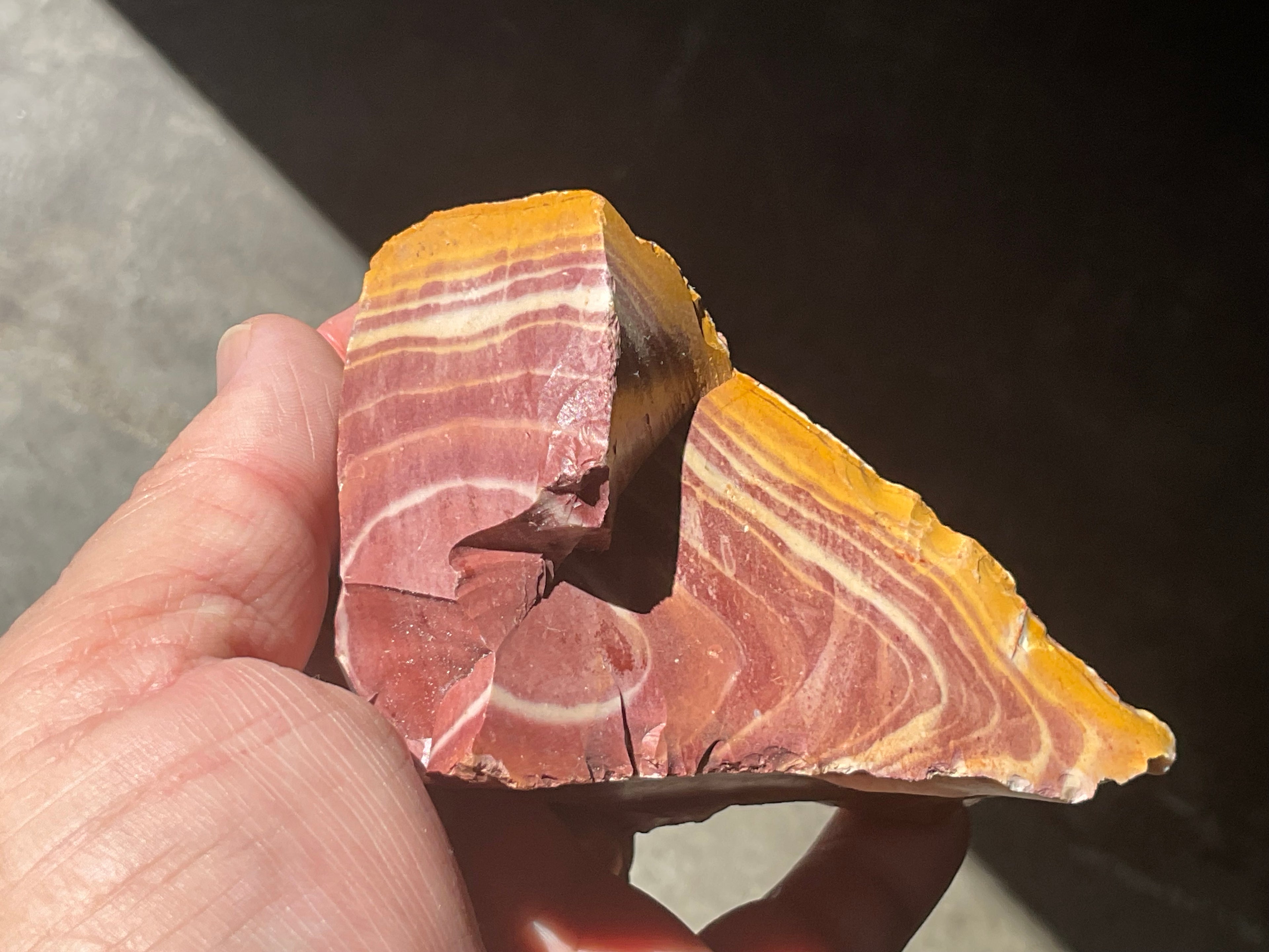 252g Banded Mookaite Rough Piece 1B